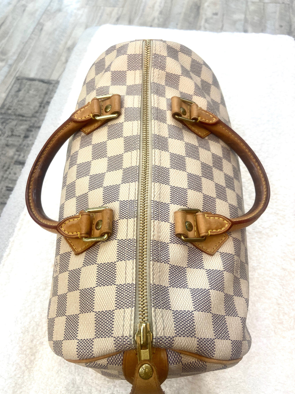 LOUIS VUITTON DAMIER AZUR SPEEDY 30 HANDBAG