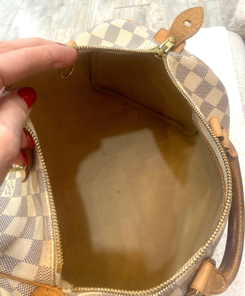 LOUIS VUITTON DAMIER AZUR SPEEDY 30 HANDBAG