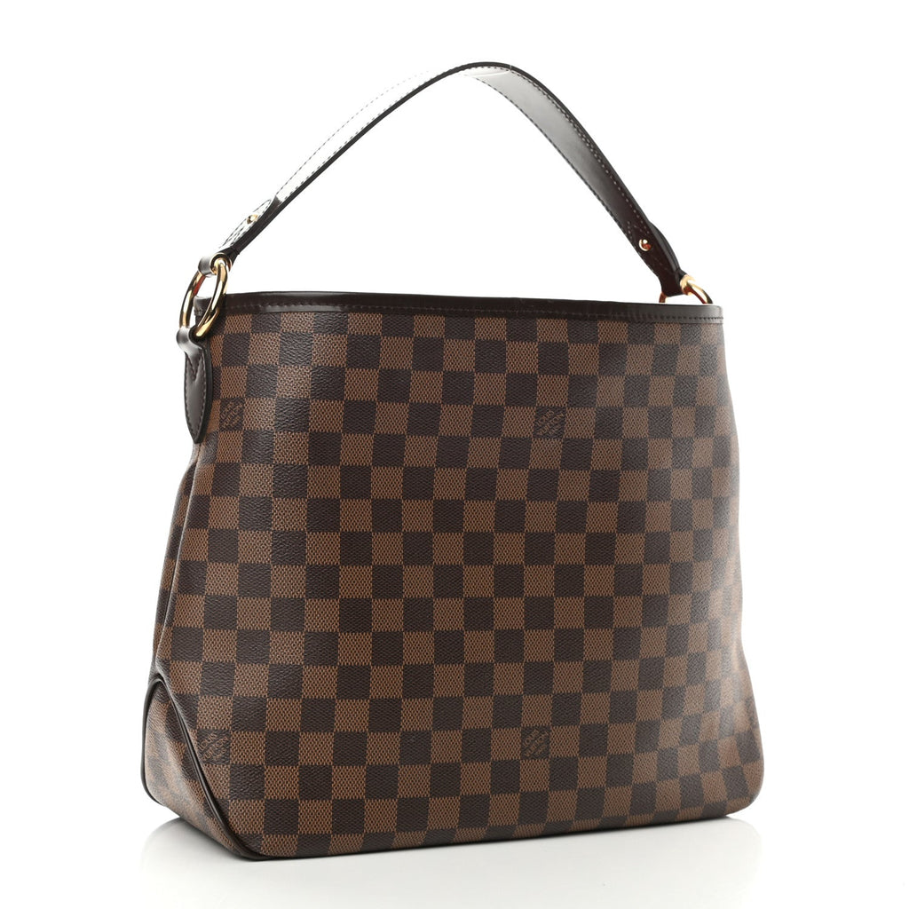 LOUIS VUITTON DAMIER EBENE DELIGHTFUL MM HANDBAG