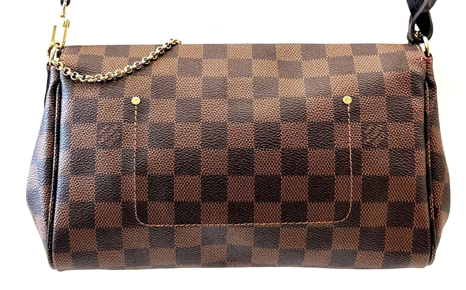 LOUIS VUITTON DAMIER EBENE FAVORITE MM SHOULDER BAG