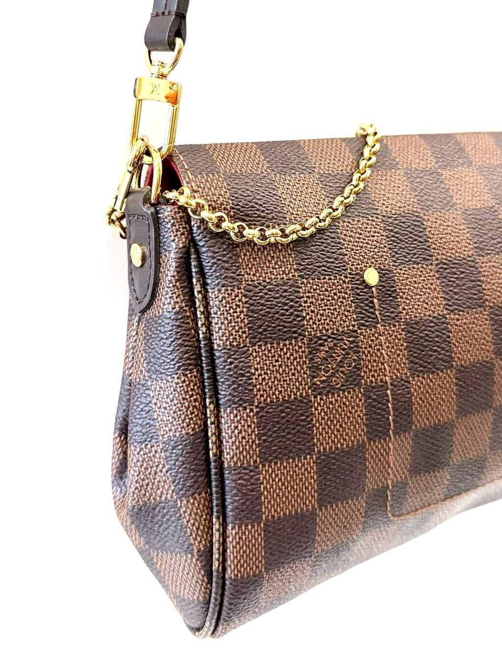 LOUIS VUITTON DAMIER EBENE FAVORITE MM SHOULDER BAG