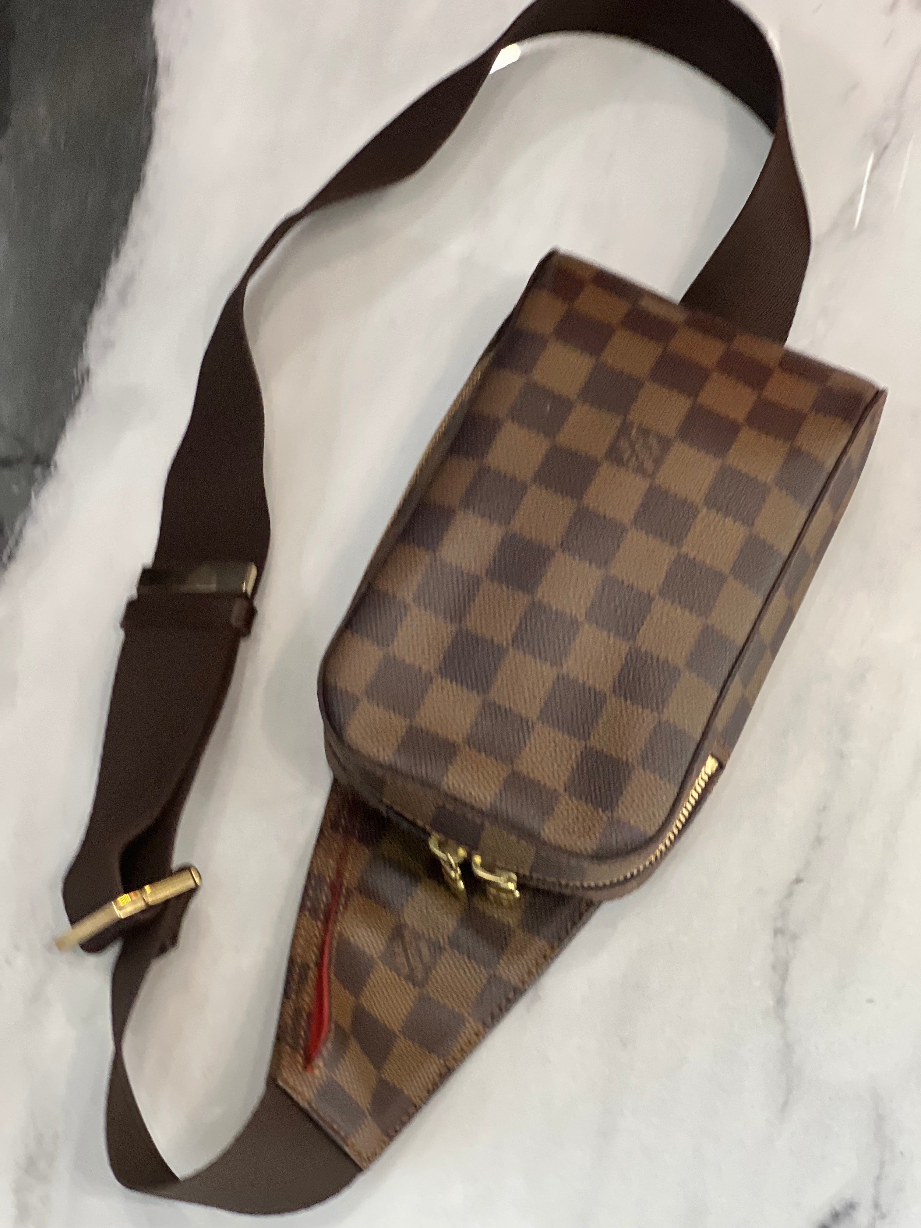 LOUIS VUITTON DAMIER EBENE GERONIMOS BELT BAG