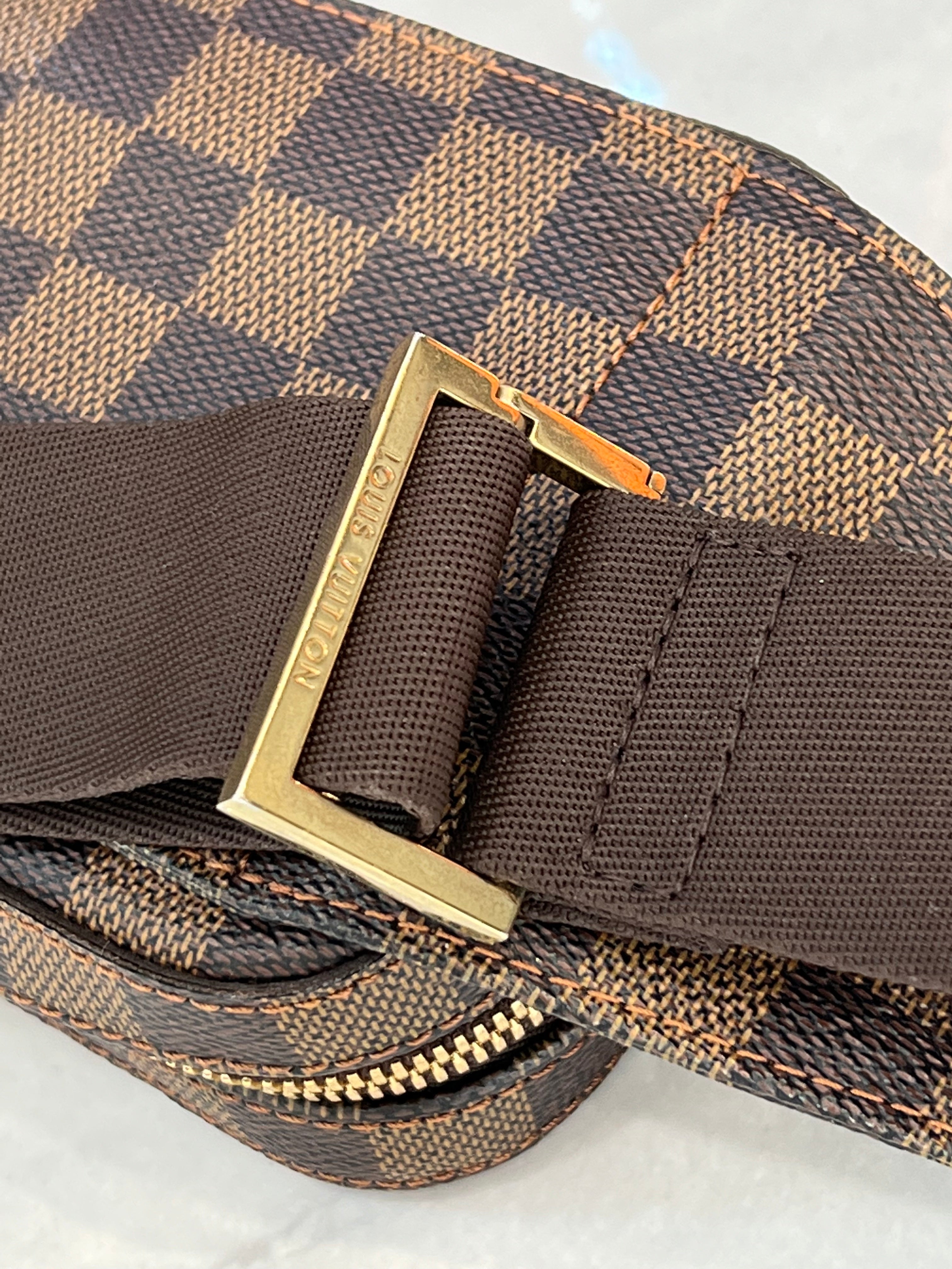 LOUIS VUITTON DAMIER EBENE GERONIMOS BELT BAG