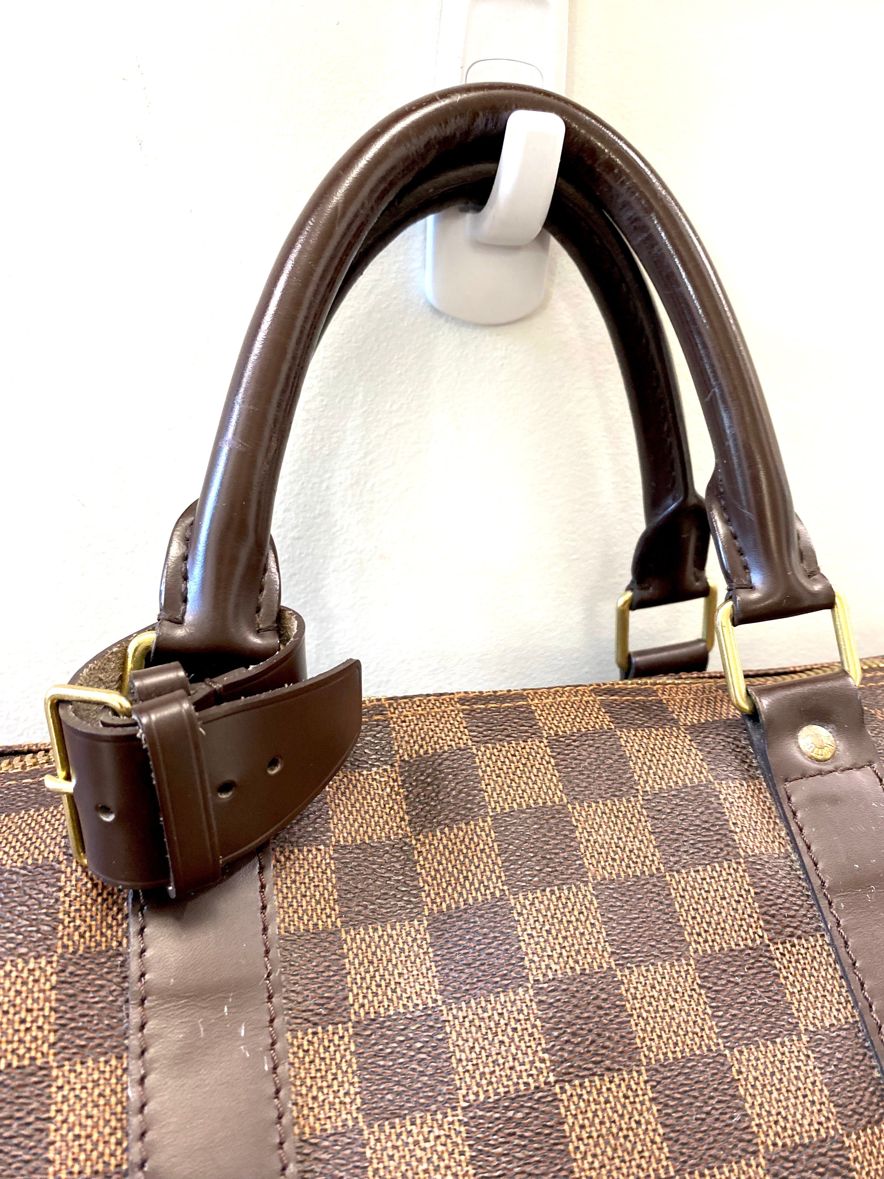 LOUIS VUITTON DAMIER EBENE KEEPALL 50 TRAVEL BAG