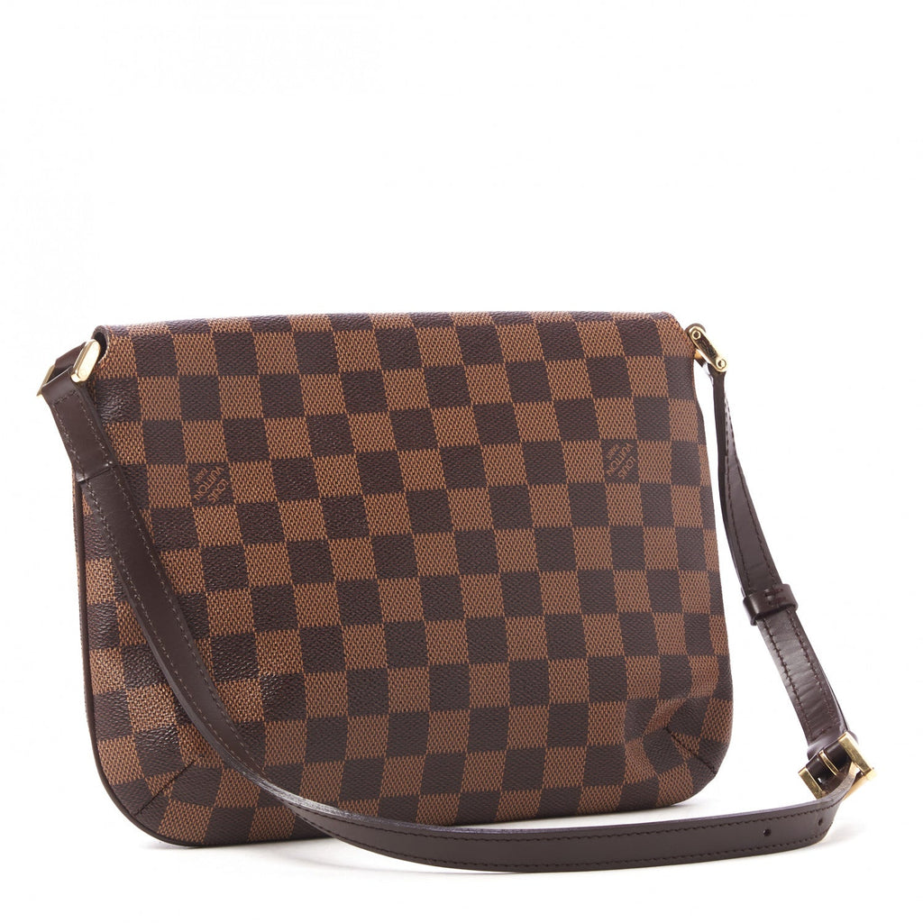 LOUIS VUITTON DAMIER EBENE MUSETTE TANGO SHOULDER BAG