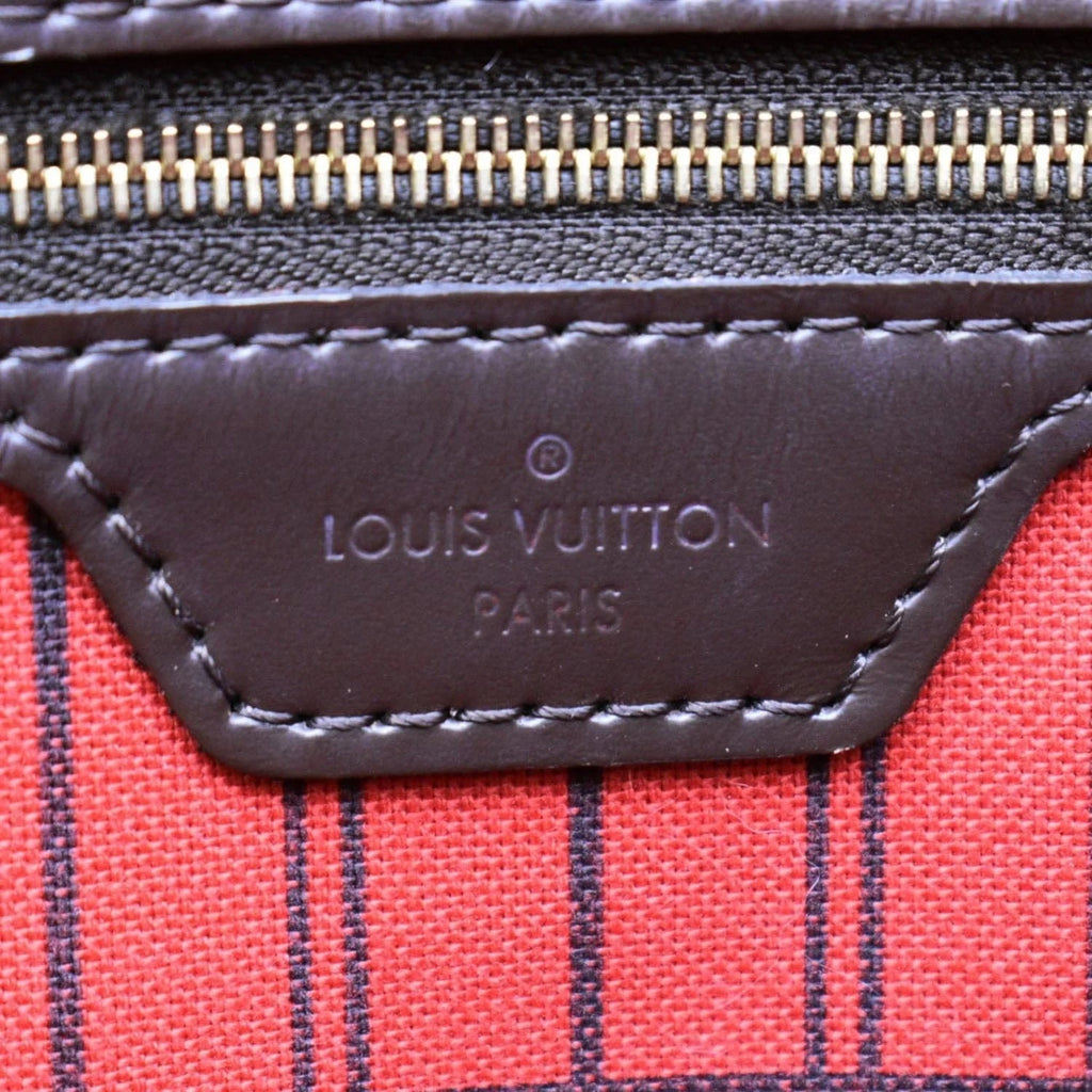 LOUIS VUITTON DAMIER EBENE NEVERFULL GM TOTE BAG