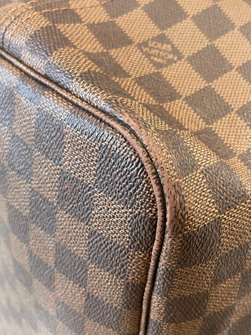 LOUIS VUITTON DAMIER EBENE NEVERFULL GM TOTE BAG