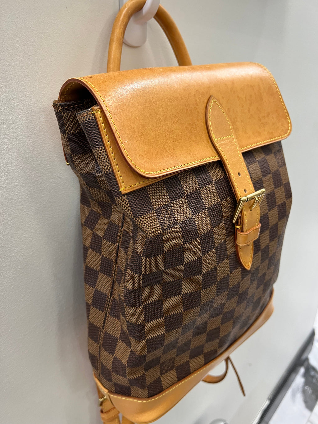 LOUIS VUITTON DAMIER EBENE SOHO CENTENAIRE BACKPACK