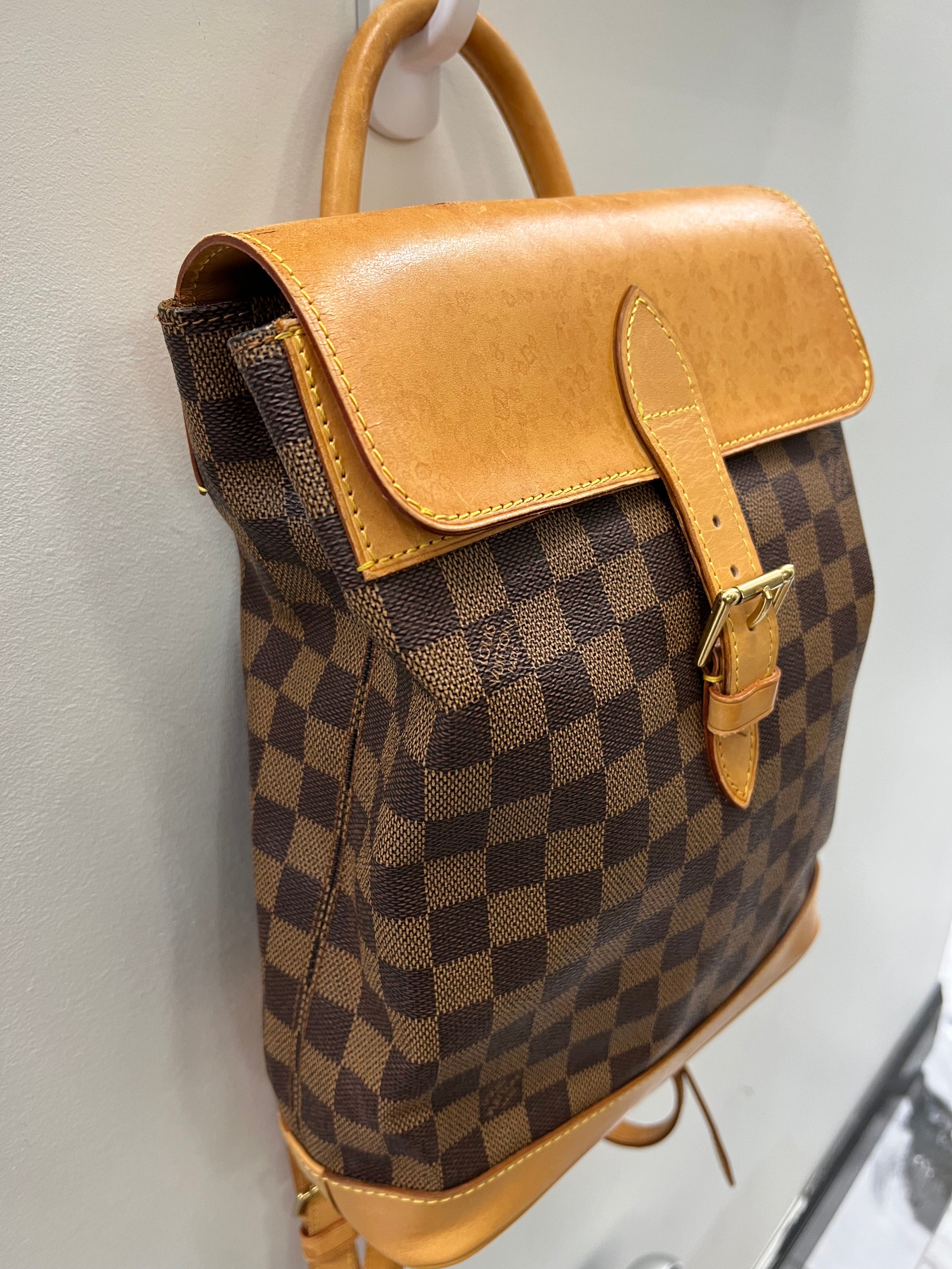 LOUIS VUITTON DAMIER EBENE SOHO CENTENAIRE BACKPACK