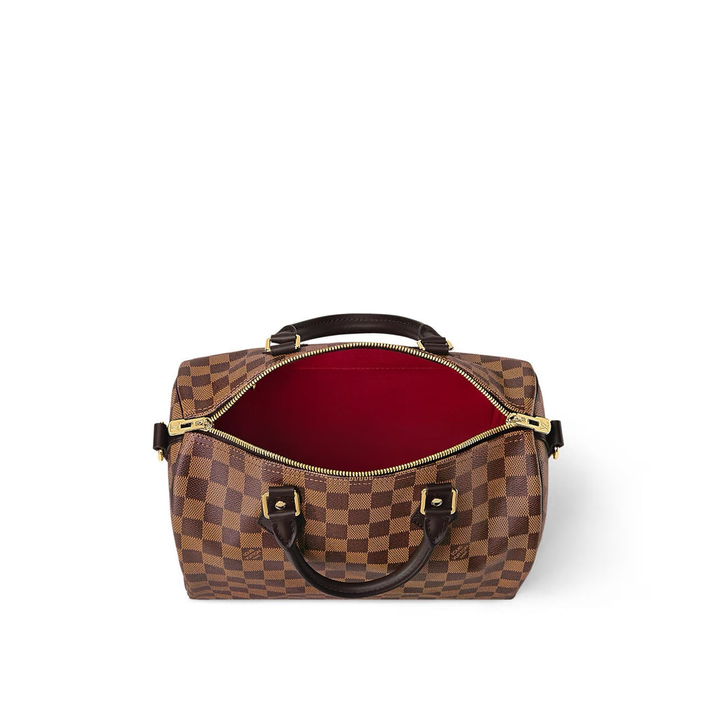 LOUIS VUITTON DAMIER EBENE SPEEDY 30 BANDOULIERE BAG