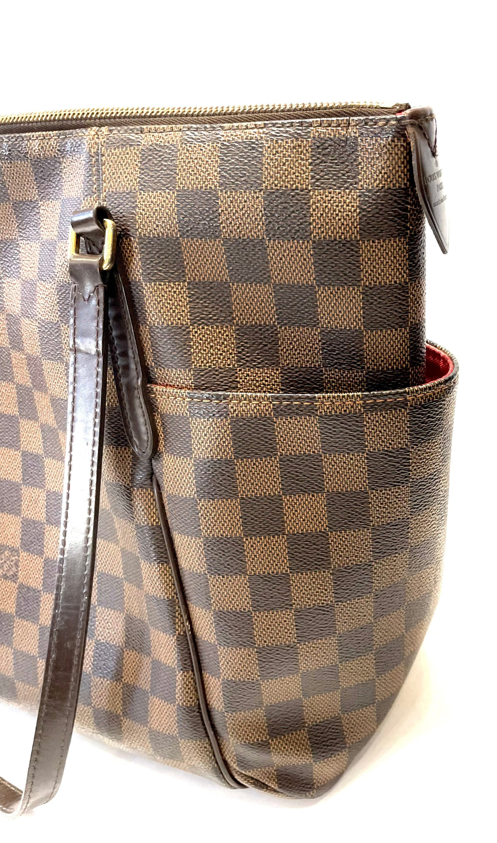 LOUIS VUITTON DAMIER EBENE TOTALLY MM SHOULDER BAG