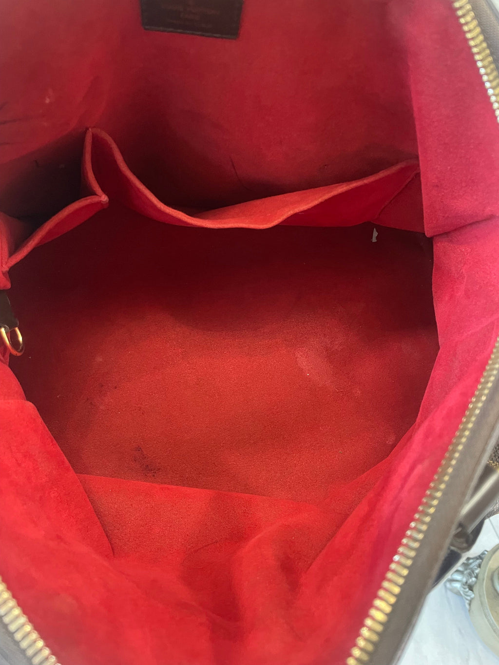 LOUIS VUITTON DAMIER EBENE TREVI GM BAG