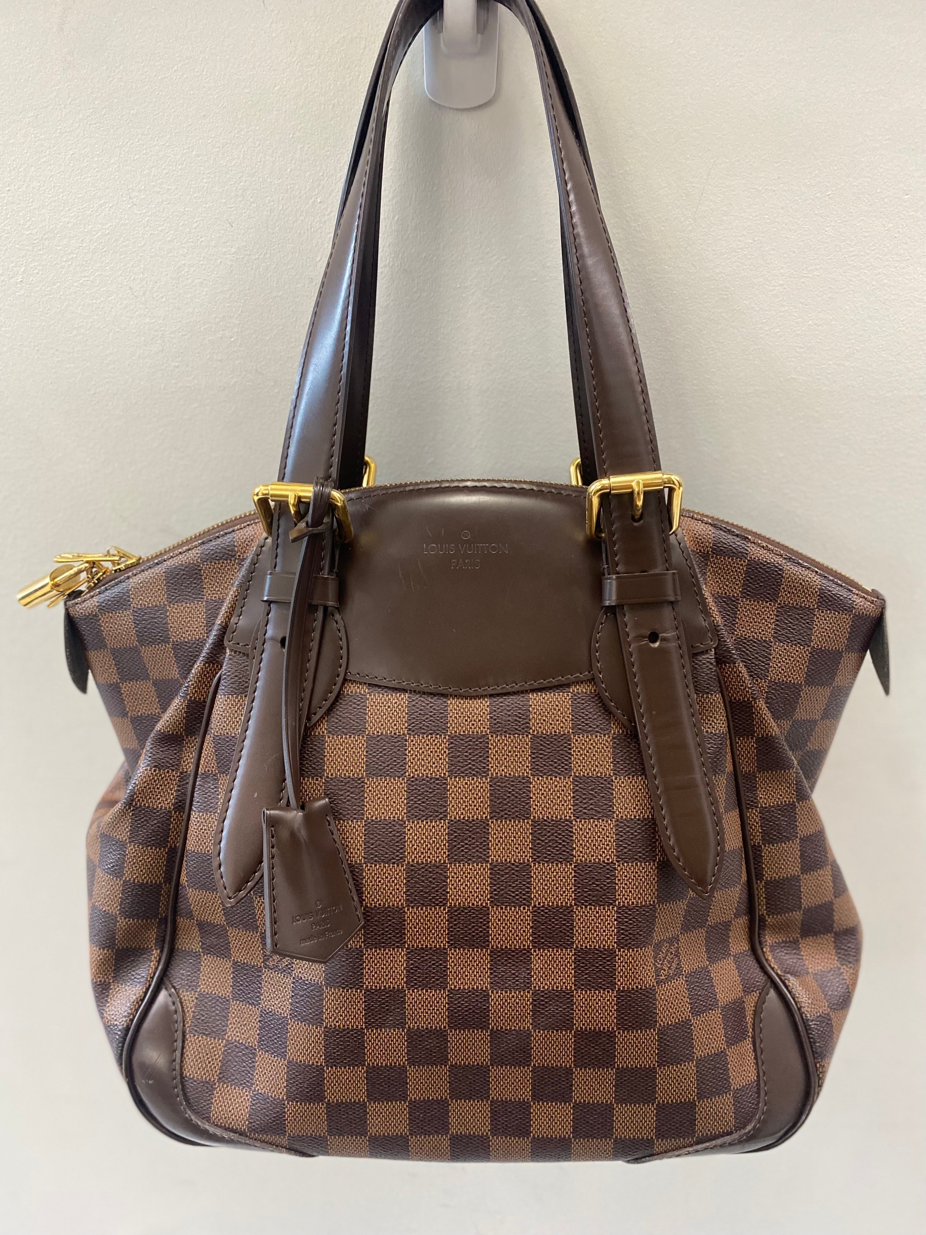 LOUIS VUITTON DAMIER EBENE VERONA MM BAG