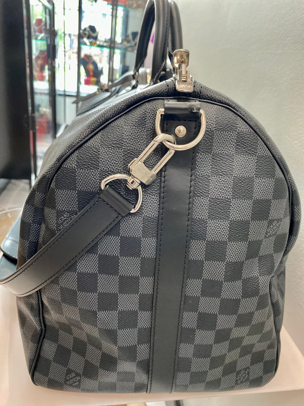 LOUIS VUITTON KEEPALL BANDOULIÈRE 55 DAMIER GRAPHITE