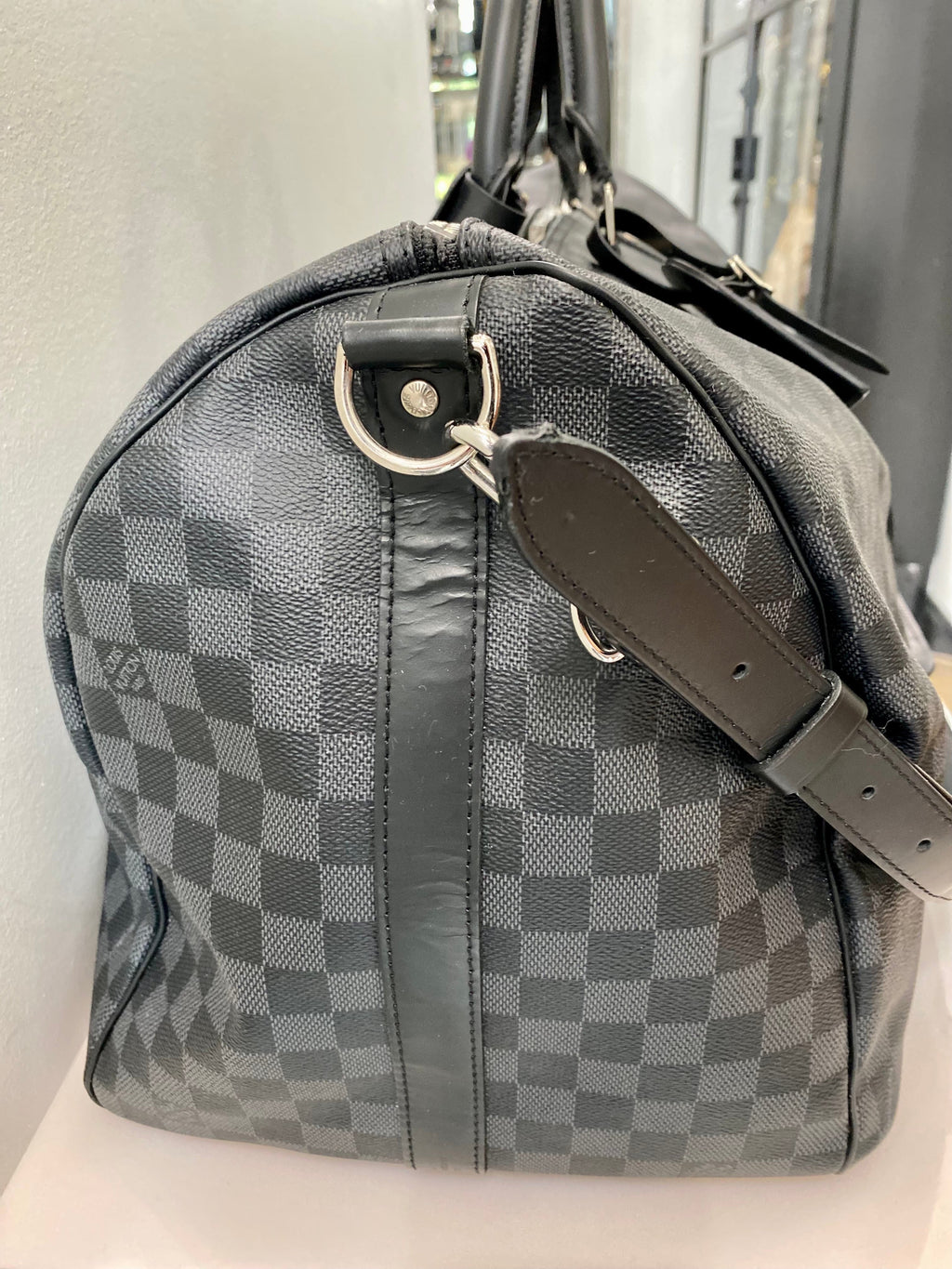 LOUIS VUITTON KEEPALL BANDOULIÈRE 55 DAMIER GRAPHITE