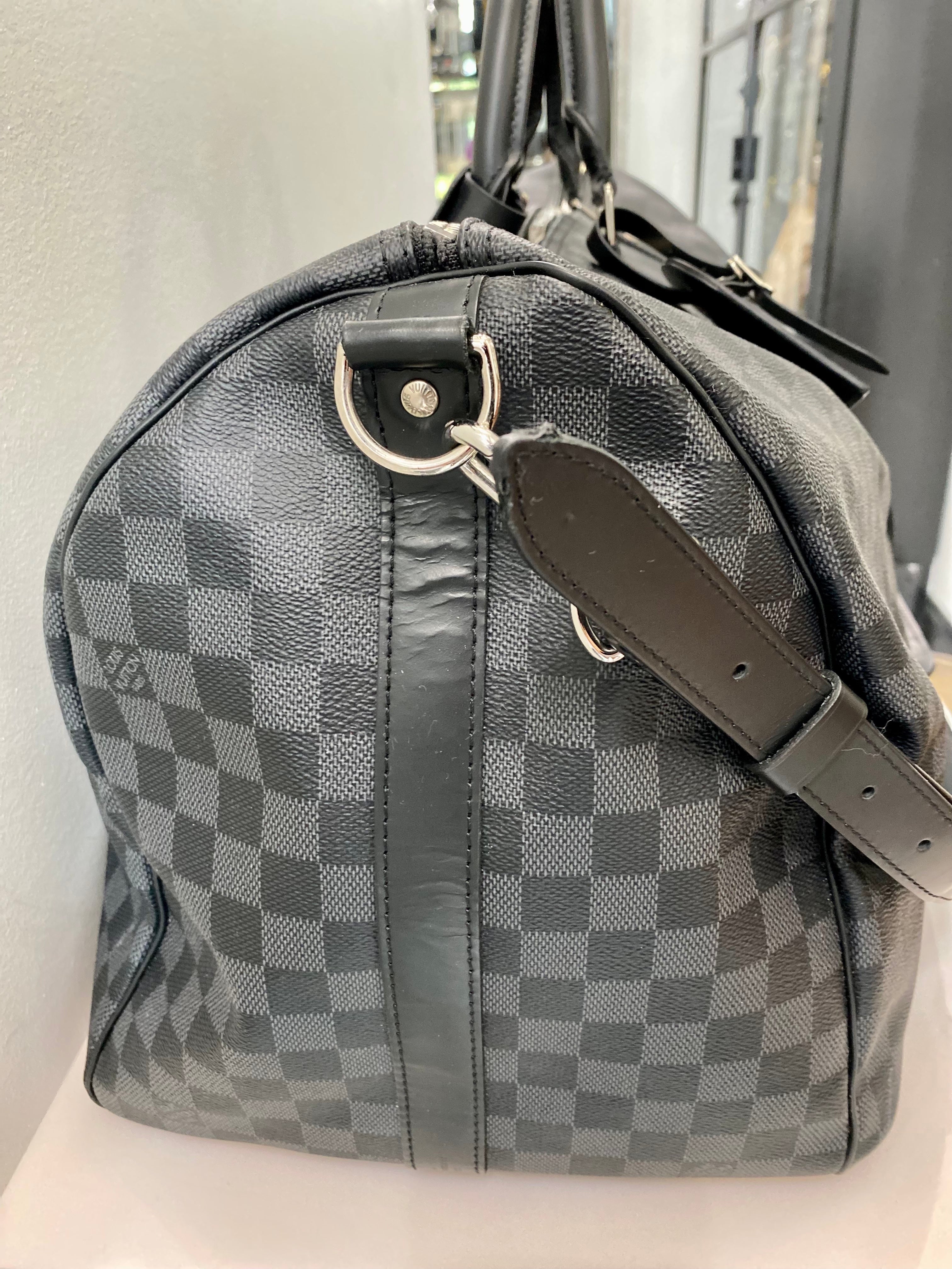 LOUIS VUITTON KEEPALL BANDOULIÈRE 55 DAMIER GRAPHITE