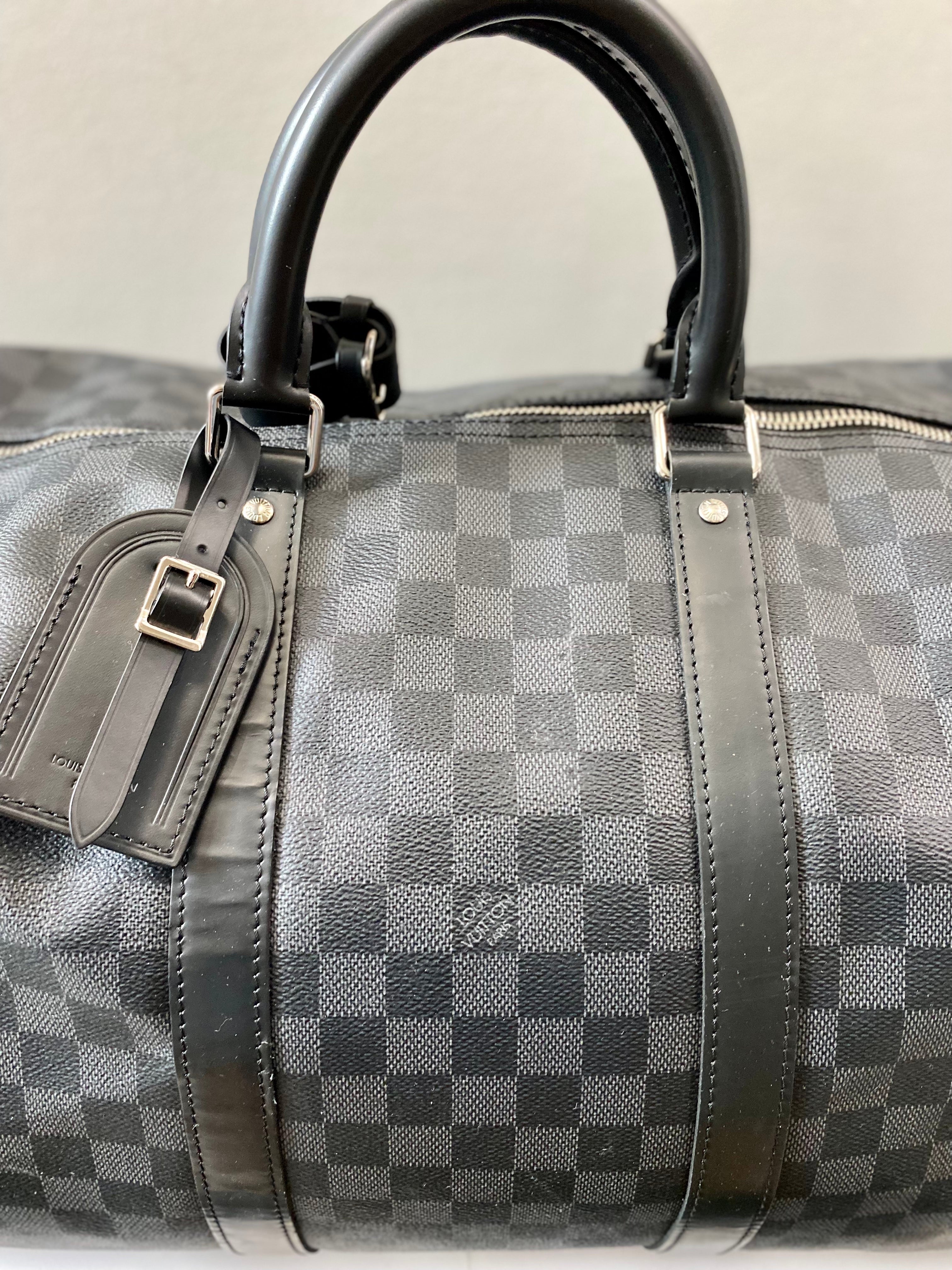 LOUIS VUITTON KEEPALL BANDOULIÈRE 55 DAMIER GRAPHITE