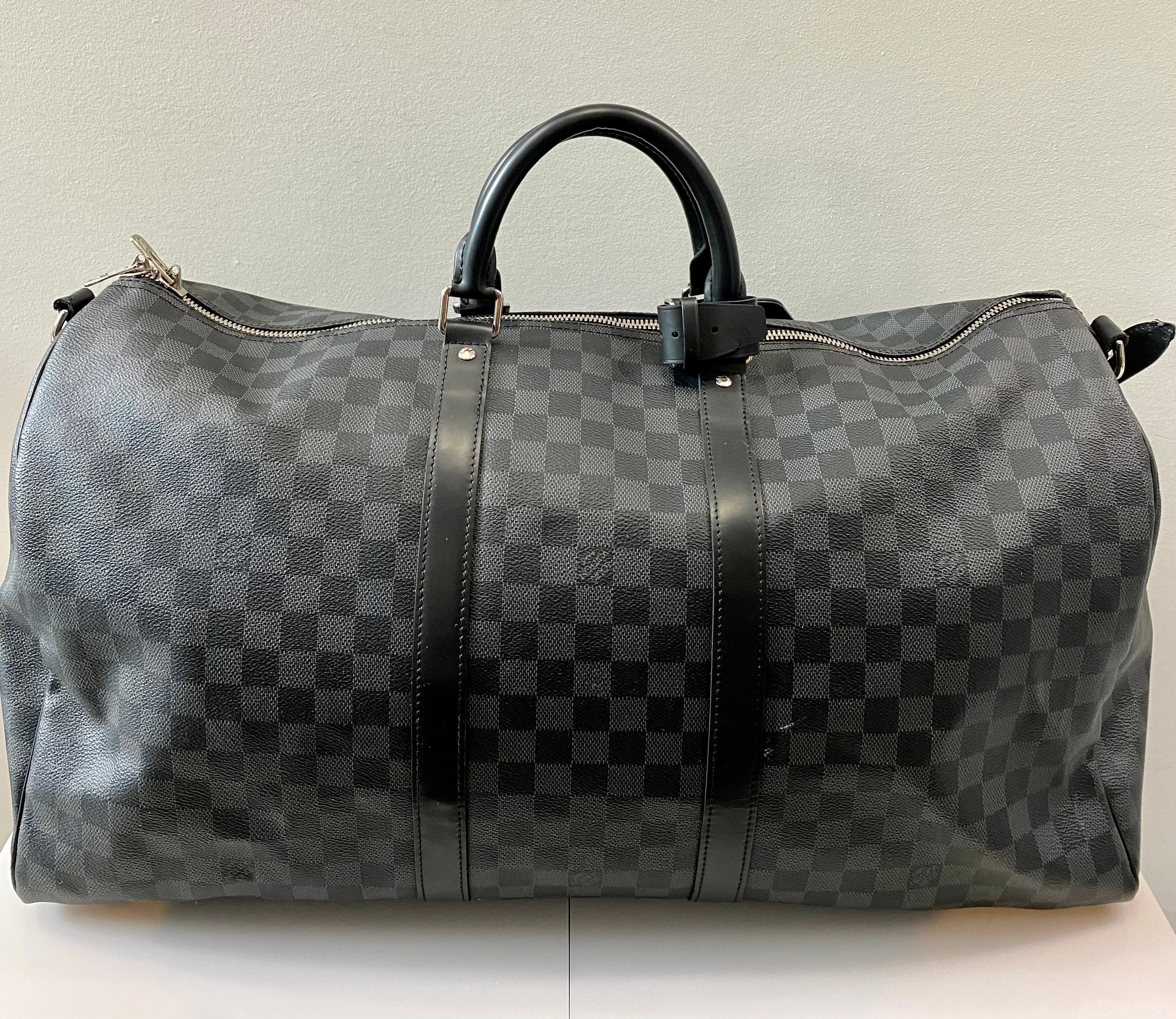 LOUIS VUITTON KEEPALL BANDOULIÈRE 55 DAMIER GRAPHITE