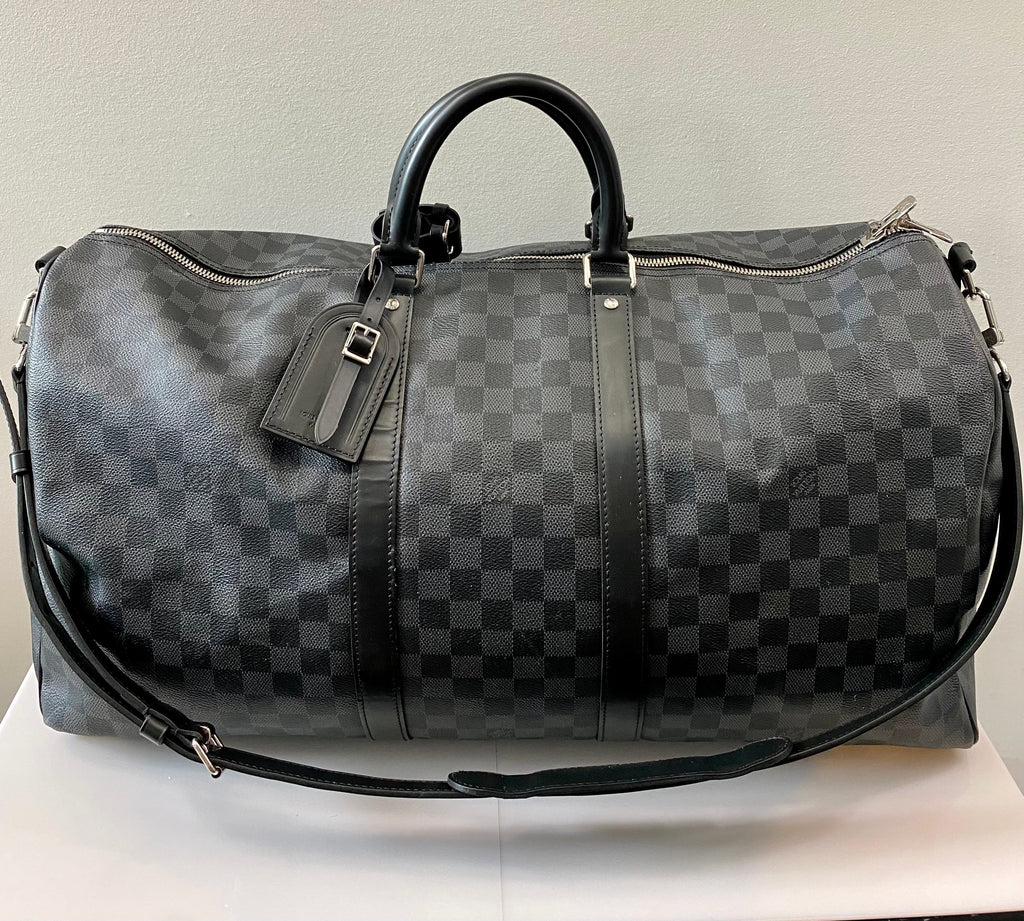 LOUIS VUITTON KEEPALL BANDOULIÈRE 55 DAMIER GRAPHITE