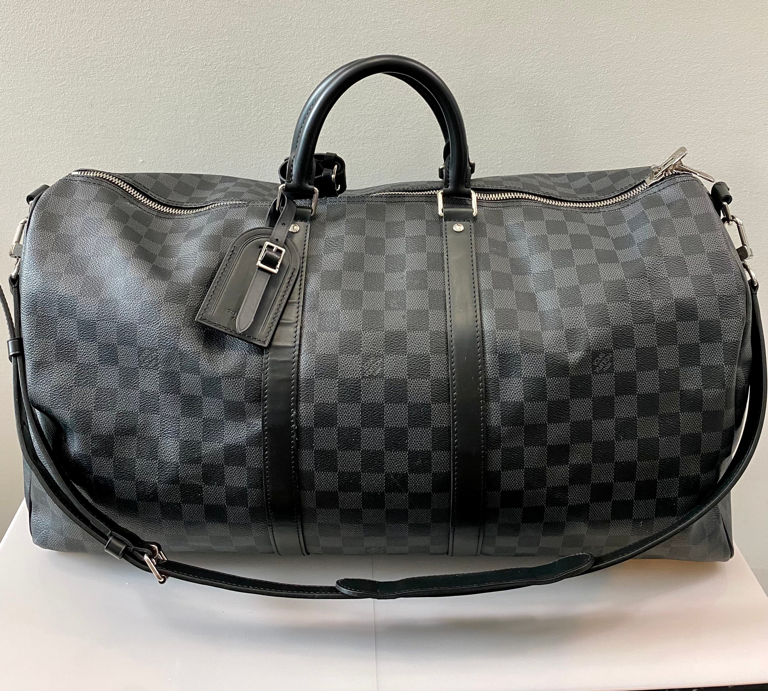 LOUIS VUITTON KEEPALL BANDOULIÈRE 55 DAMIER GRAPHITE