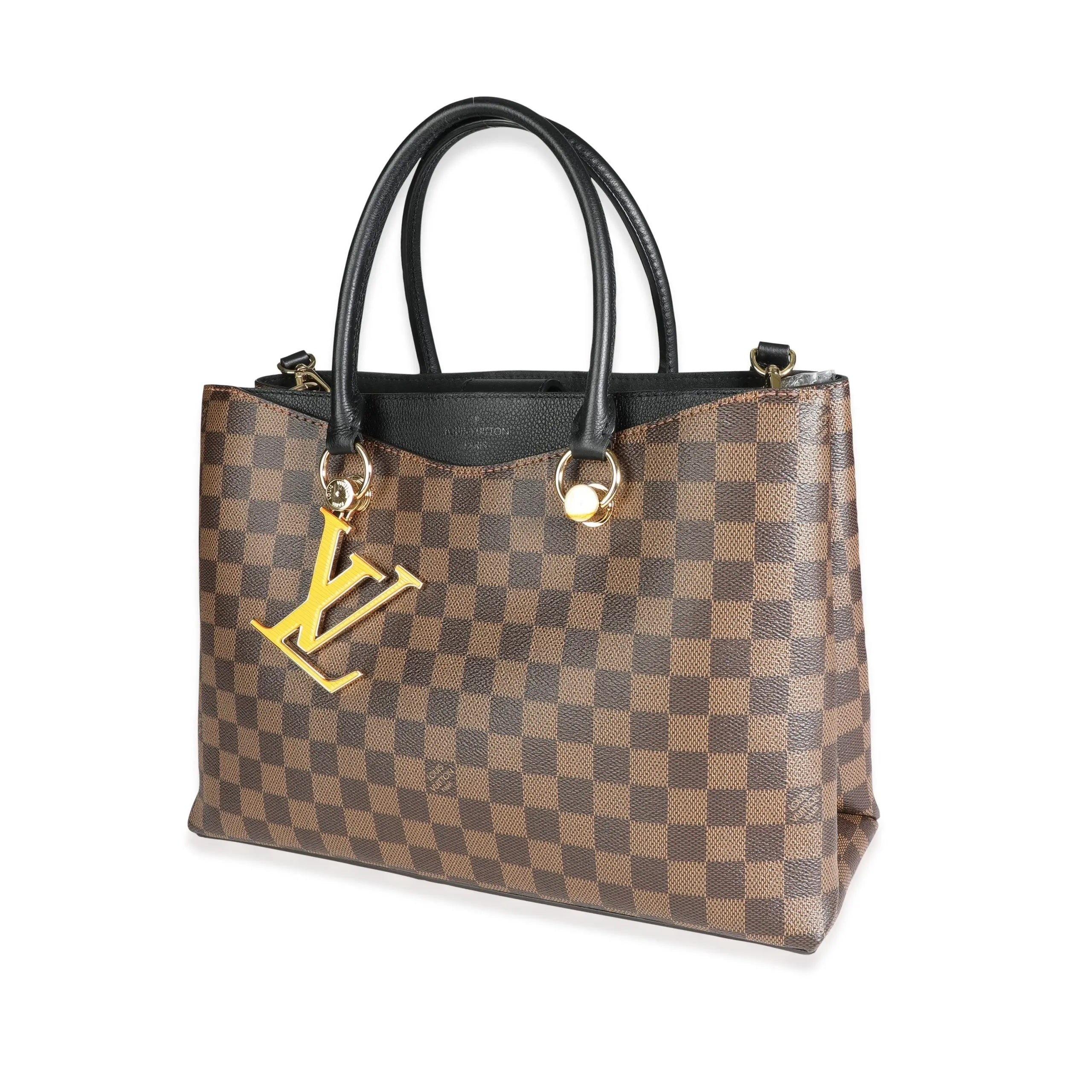 LOUIS VUITTON DAMIER EBENE LV RIVERSIDE TOTE BAG