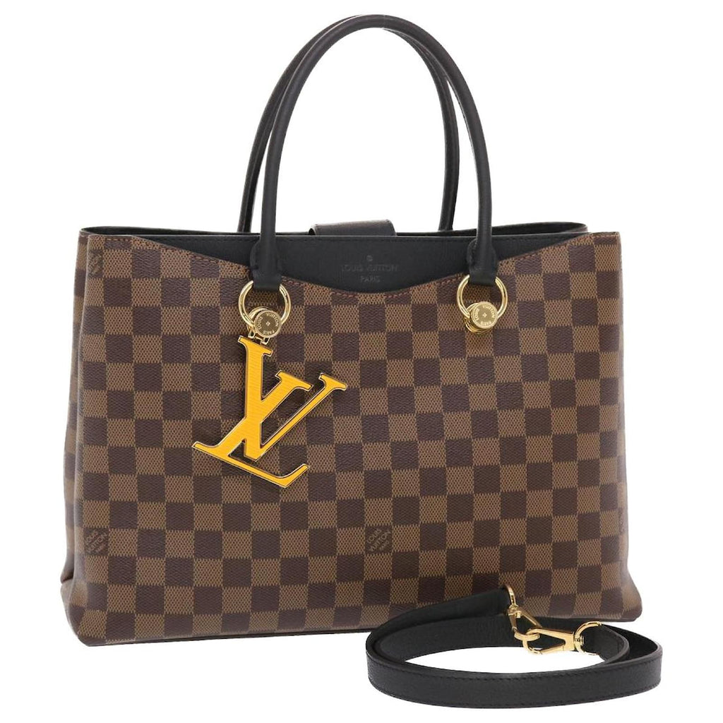 LOUIS VUITTON DAMIER EBENE LV RIVERSIDE TOTE BAG