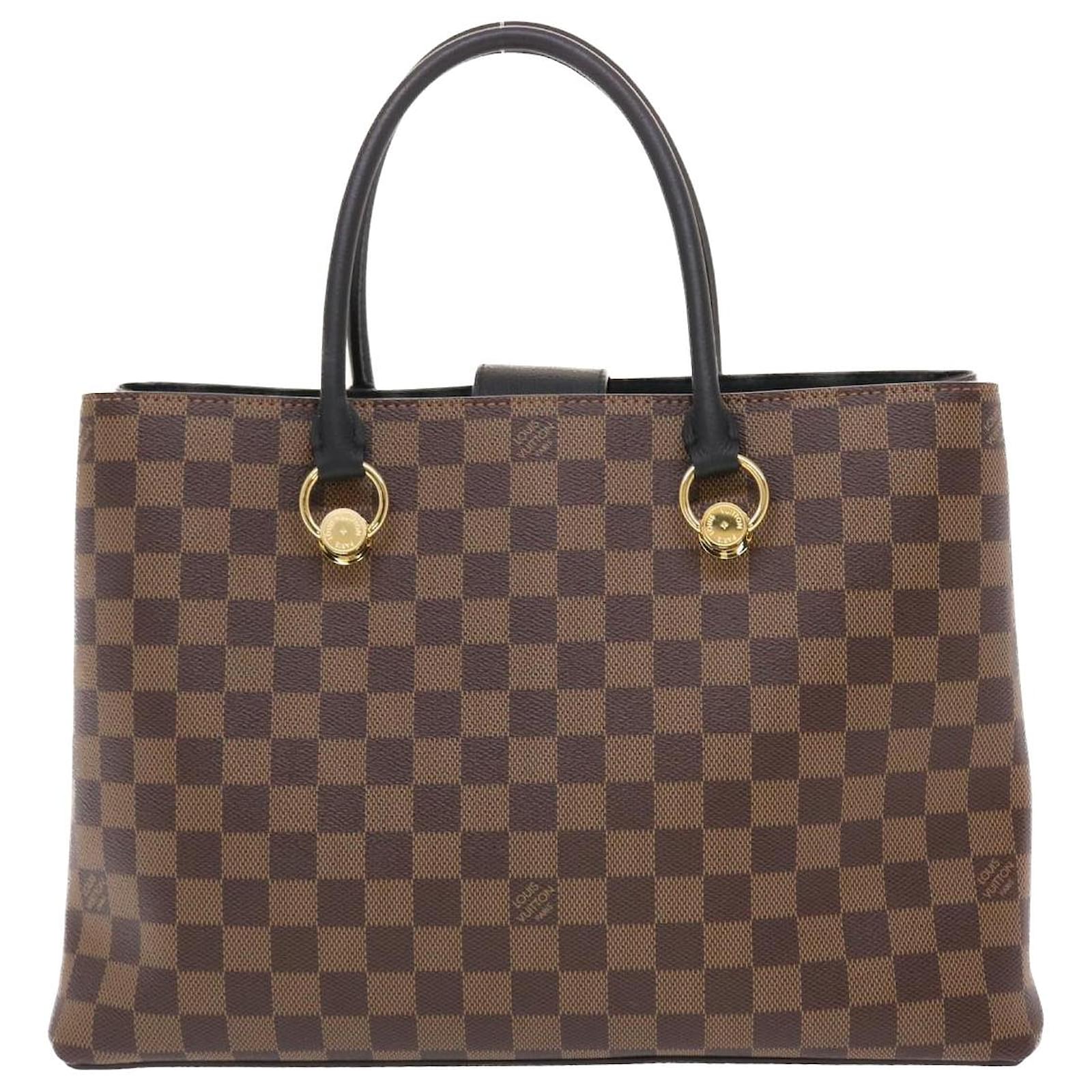 LOUIS VUITTON DAMIER EBENE LV RIVERSIDE TOTE BAG