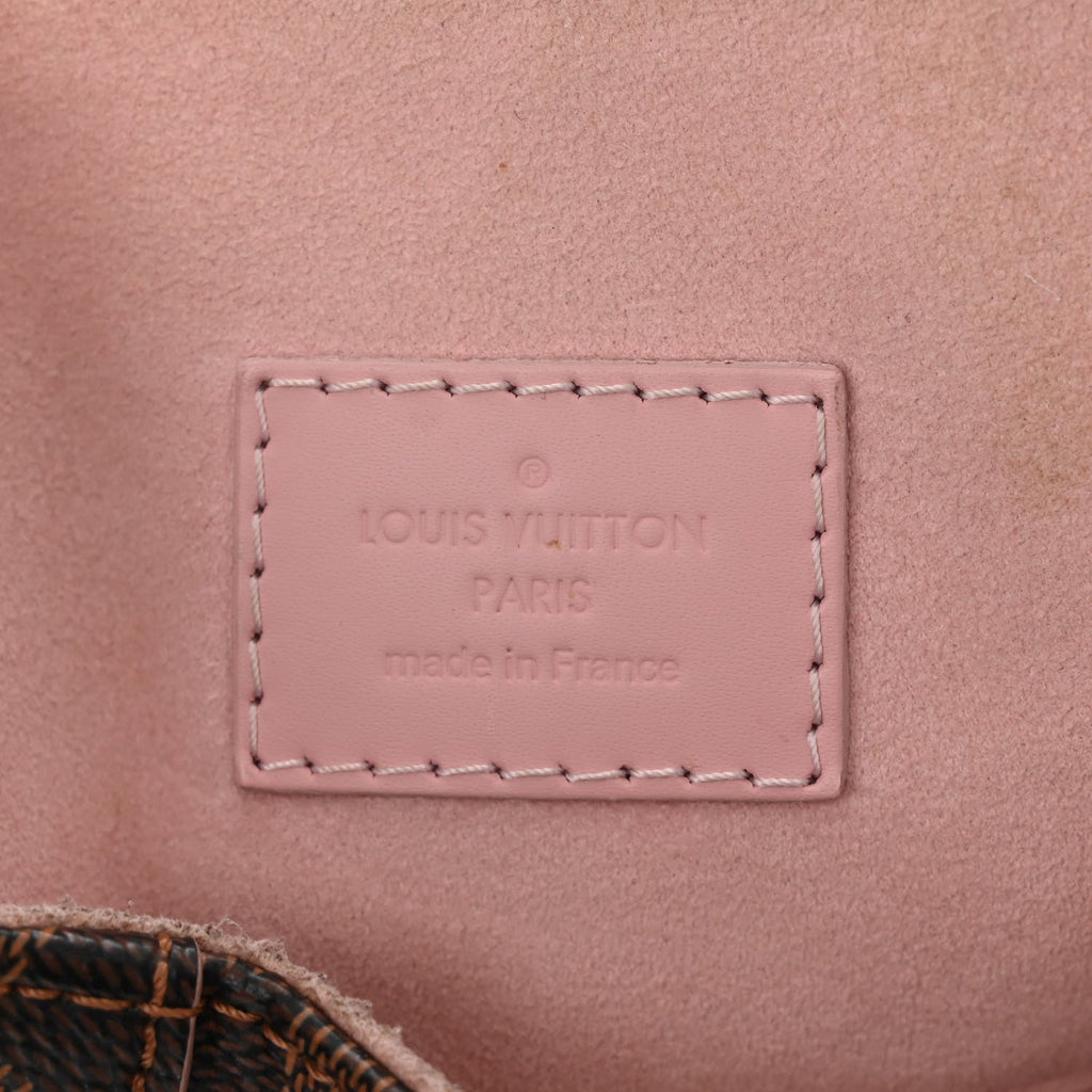 LOUIS VUITTON DAMIER EBENE CAISSA HOBO BAG ROSE BALLERINE