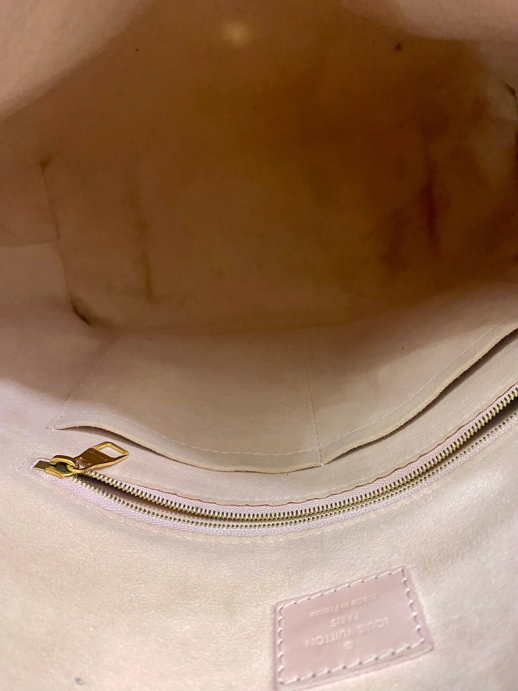LOUIS VUITTON DAMIER EBENE CAISSA HOBO BAG ROSE BALLERINE