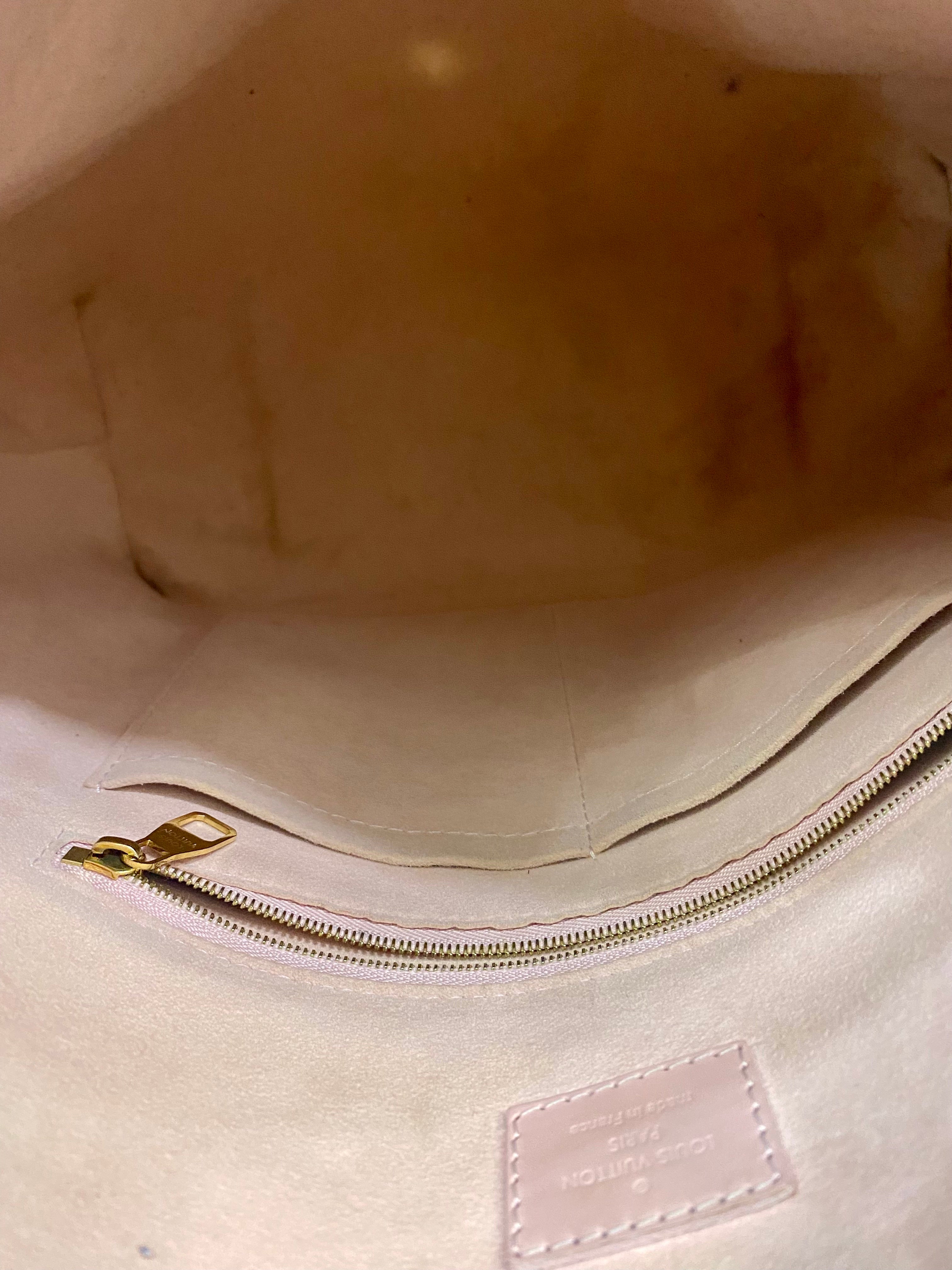 LOUIS VUITTON DAMIER EBENE CAISSA HOBO BAG ROSE BALLERINE