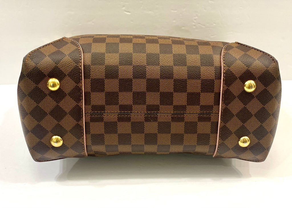 LOUIS VUITTON DAMIER EBENE CAISSA HOBO BAG ROSE BALLERINE