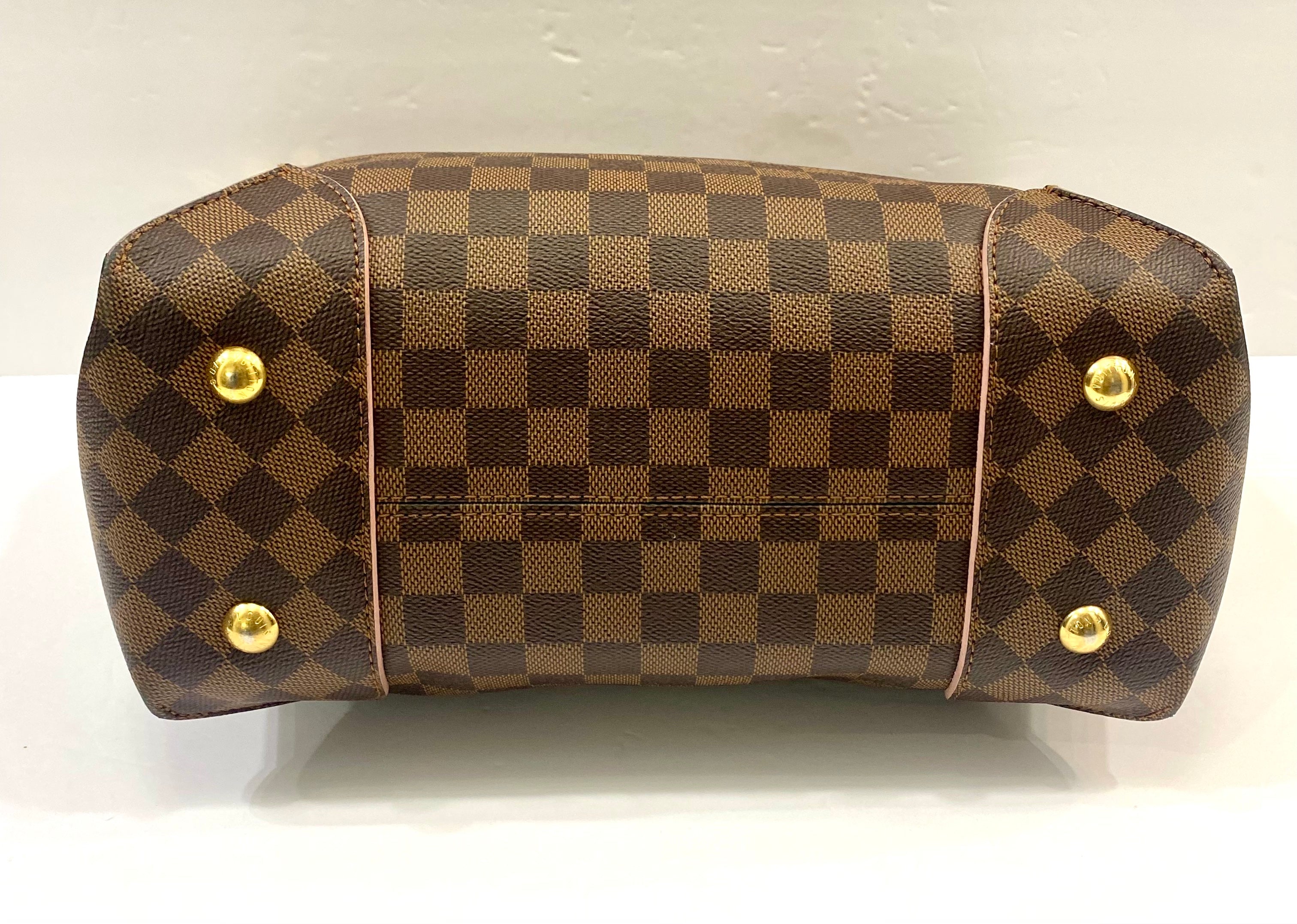 LOUIS VUITTON DAMIER EBENE CAISSA HOBO BAG ROSE BALLERINE