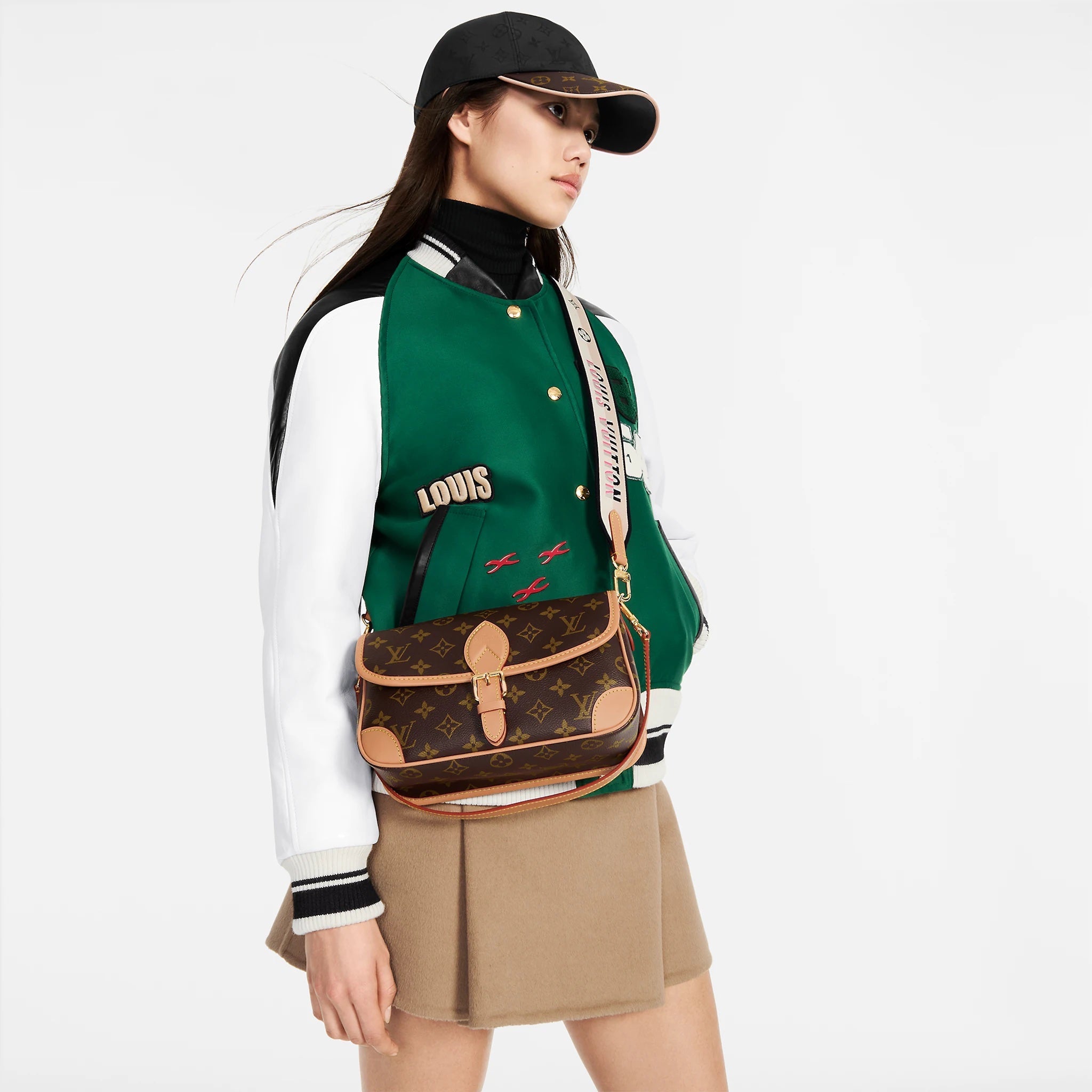 LOUIS VUITTON MONOGRAM DIANE SATCHEL NM