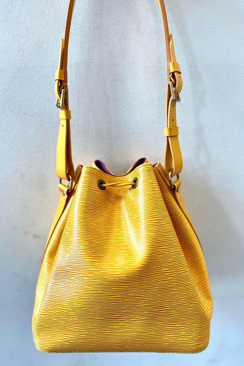 LOUIS VUITTON EPI LEATHER NOÉ PETITE BUCKET BAG