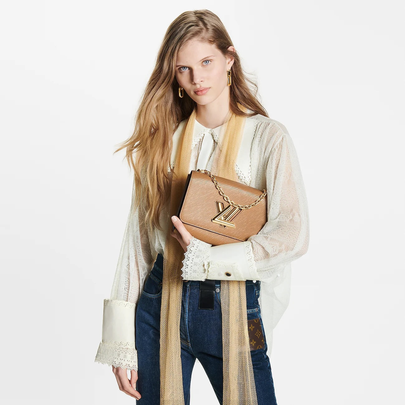 LOUIS VUITTON EPI LEATHER TWIST MM SHOULDER BAG
