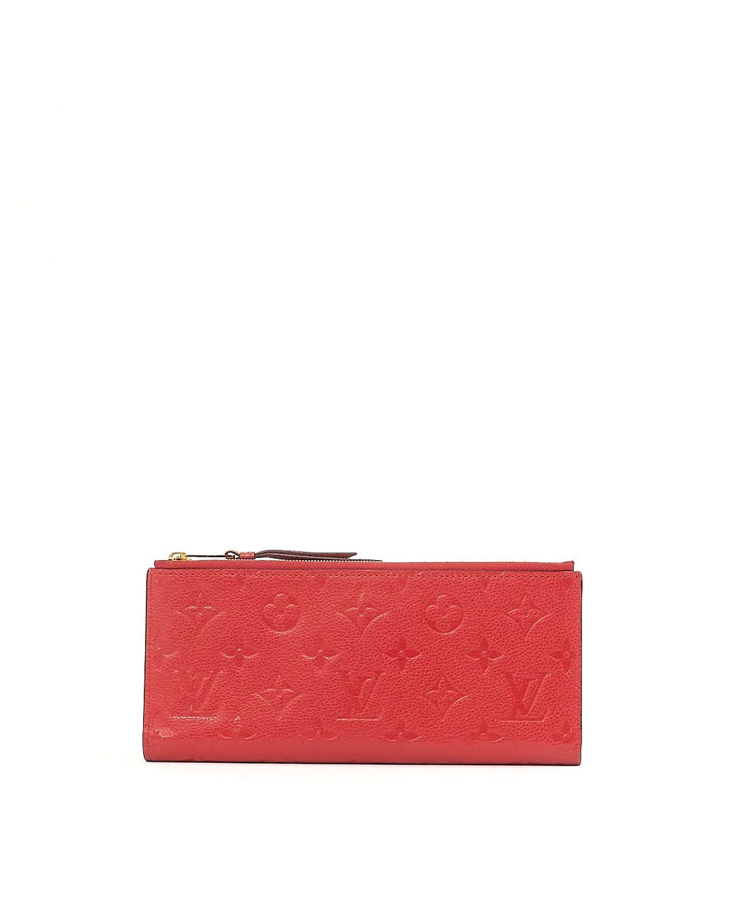 LOUIS VUITTON EMPREINTE LEATHER ADELE WALLET CHERRY