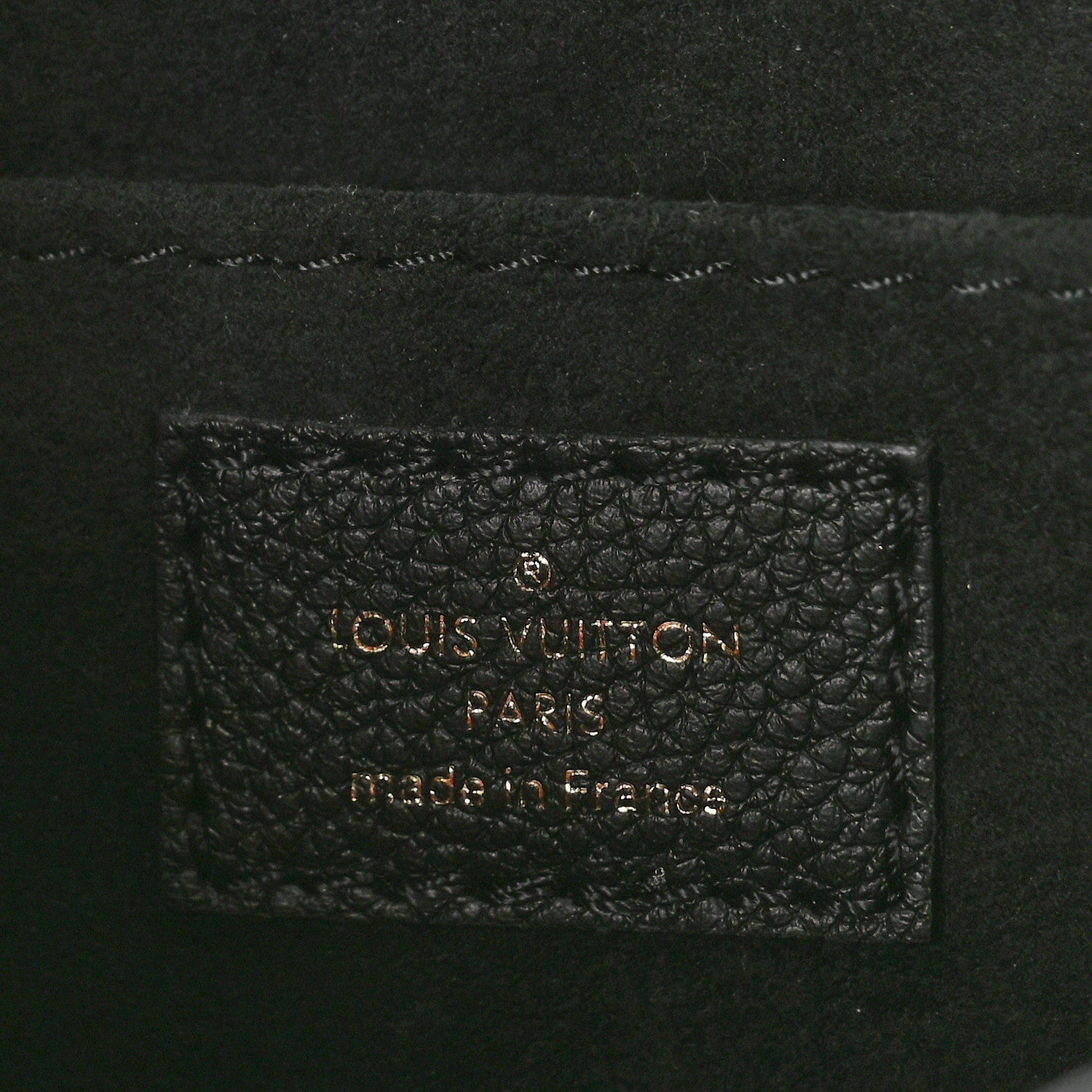 LOUIS VUITTON EMPREINTE LEATHER GIANT MONOGRAM PETIT SAC PLAT BAG