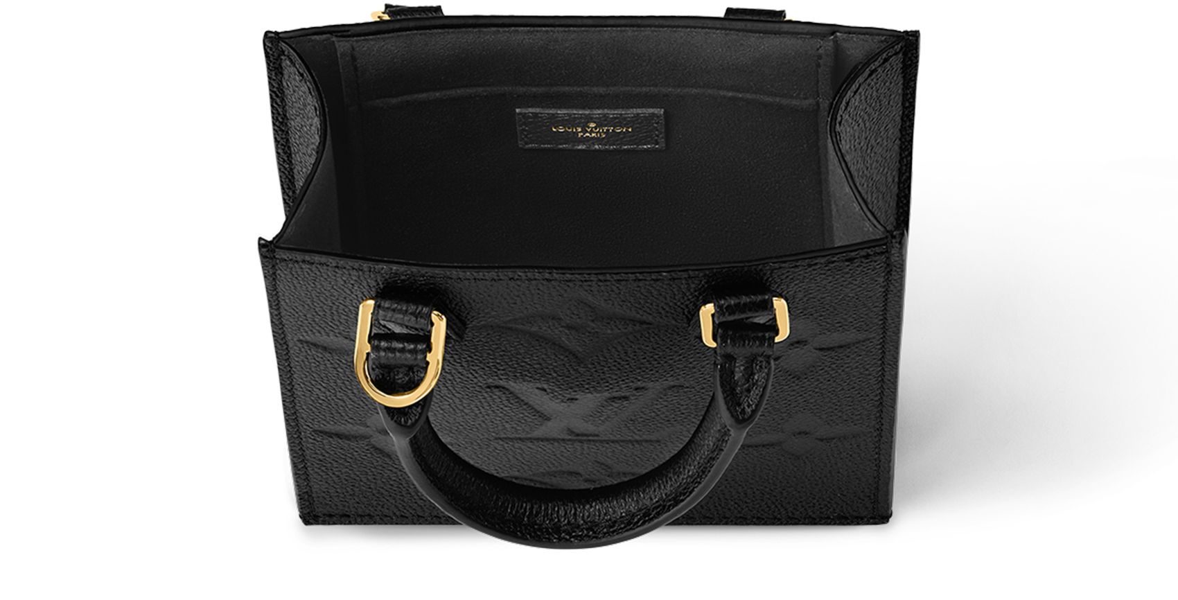 LOUIS VUITTON EMPREINTE LEATHER GIANT MONOGRAM PETIT SAC PLAT BAG
