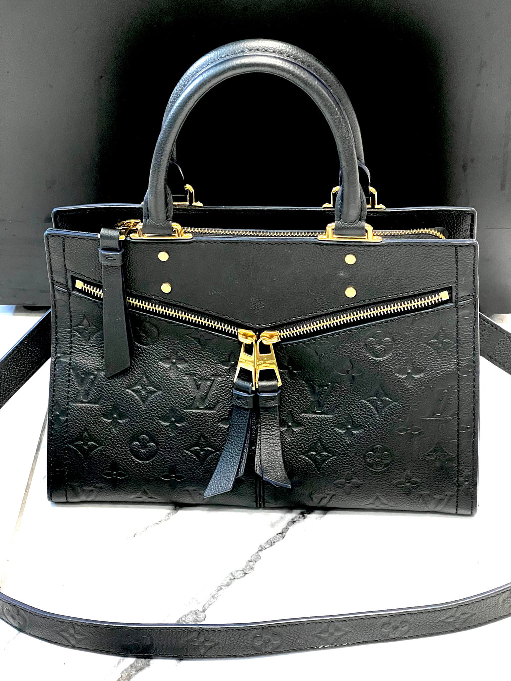 LOUIS VUITTON EMPREINTE LEATHER MONOGRAM SULLY PM BAG