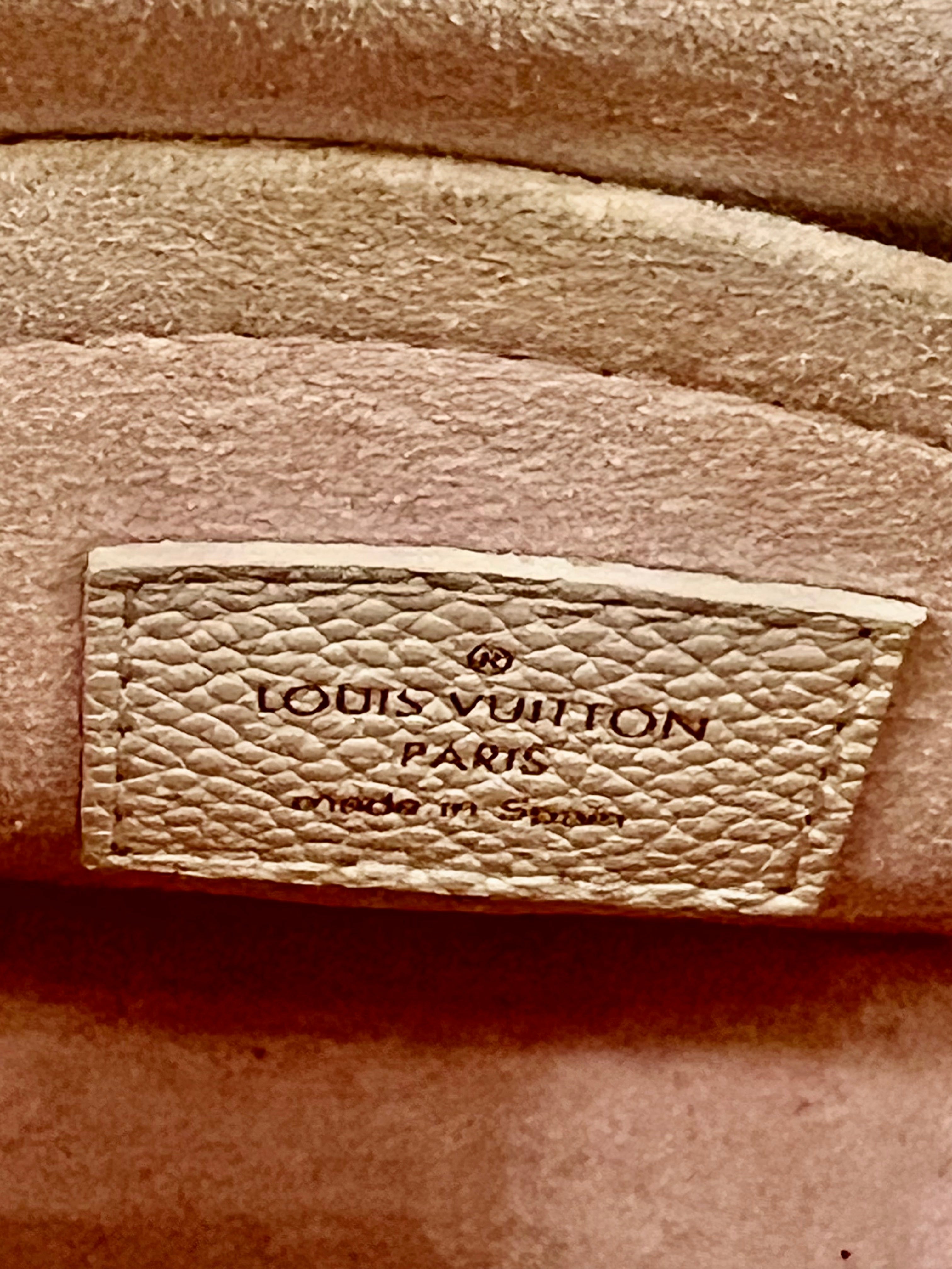 LOUIS VUITTON MONOGRAM EMPREINTE LEATHER BAGATELLE NM BAG
