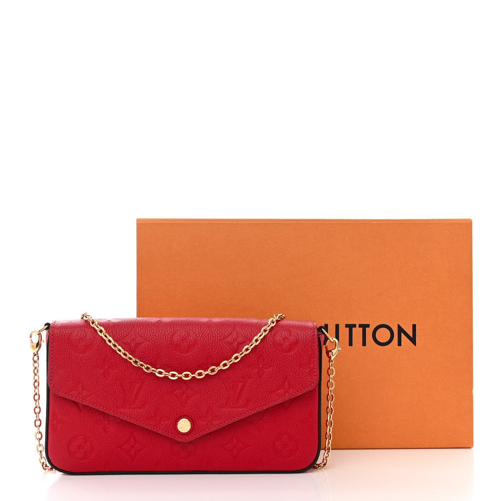 LOUIS VUITTON EMPREINTE LEATHER POCHETTE FELICIE CROSSBODY