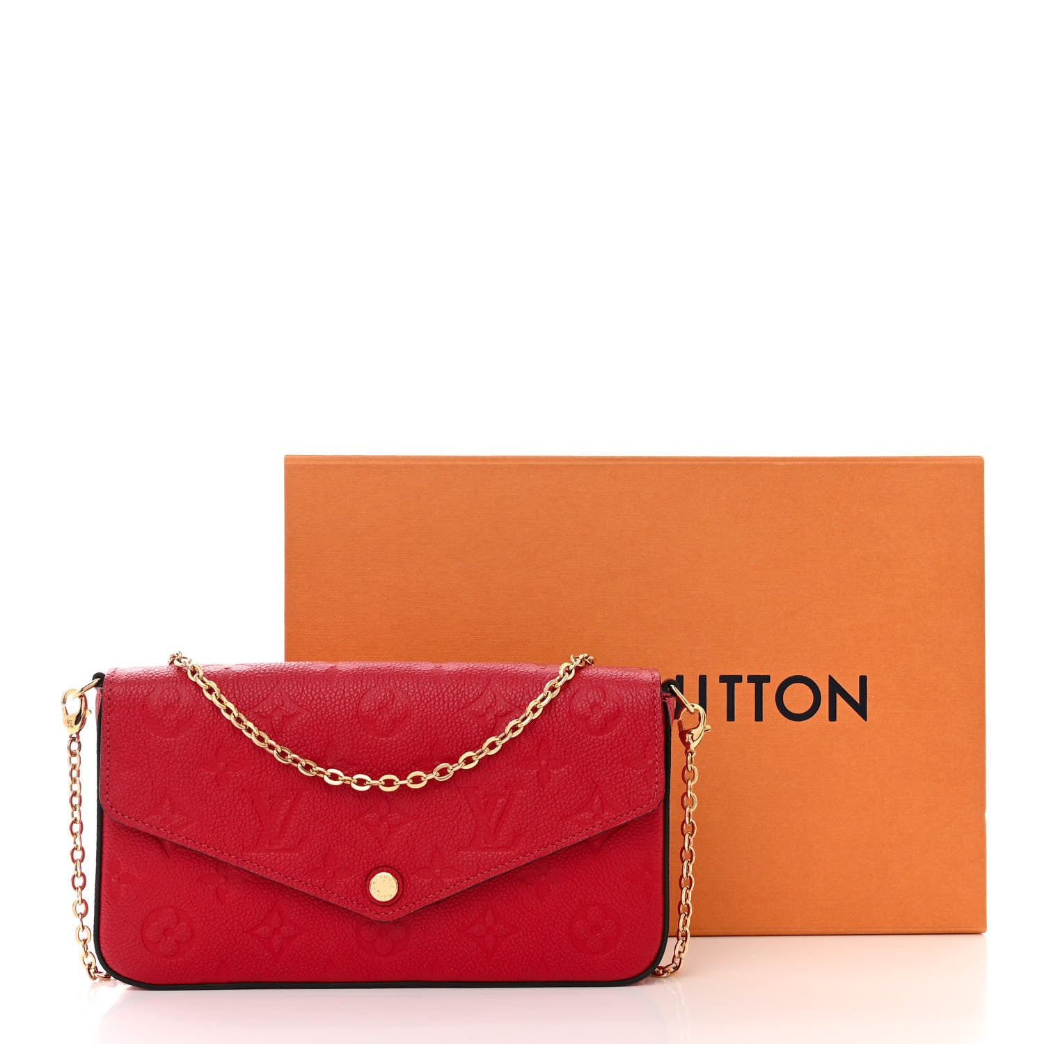 LOUIS VUITTON EMPREINTE LEATHER POCHETTE FELICIE CROSSBODY