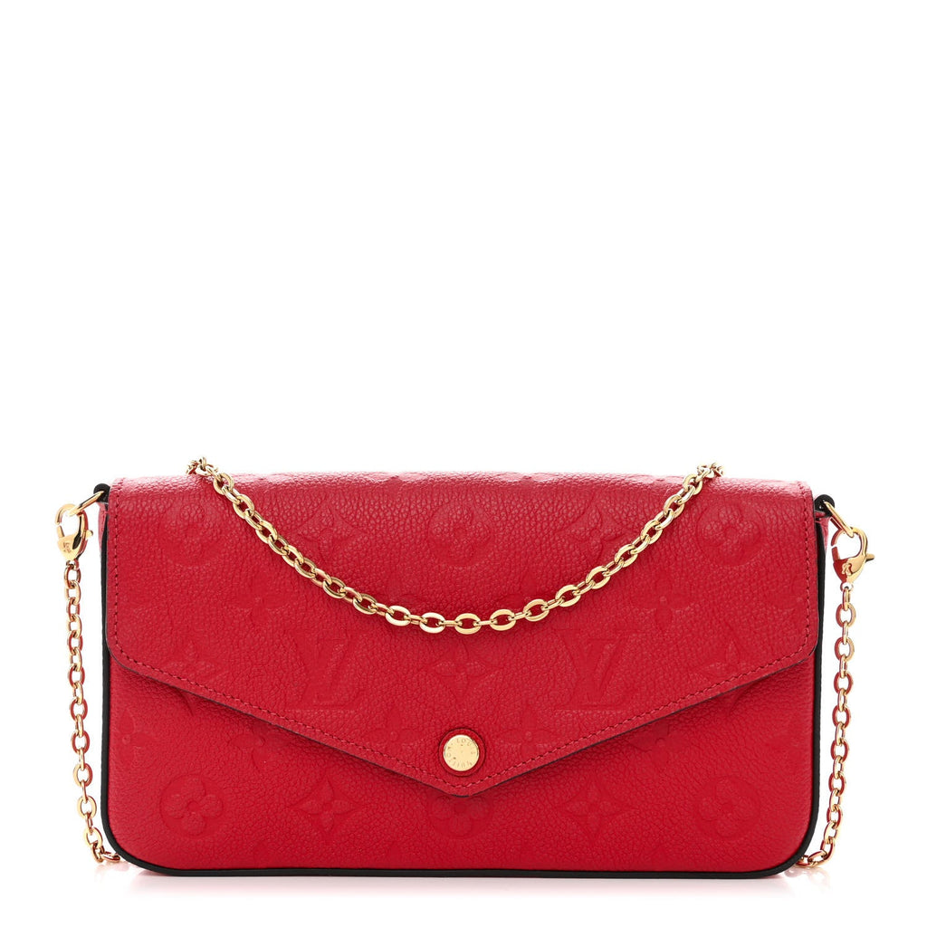 LOUIS VUITTON EMPREINTE LEATHER POCHETTE FELICIE CROSSBODY