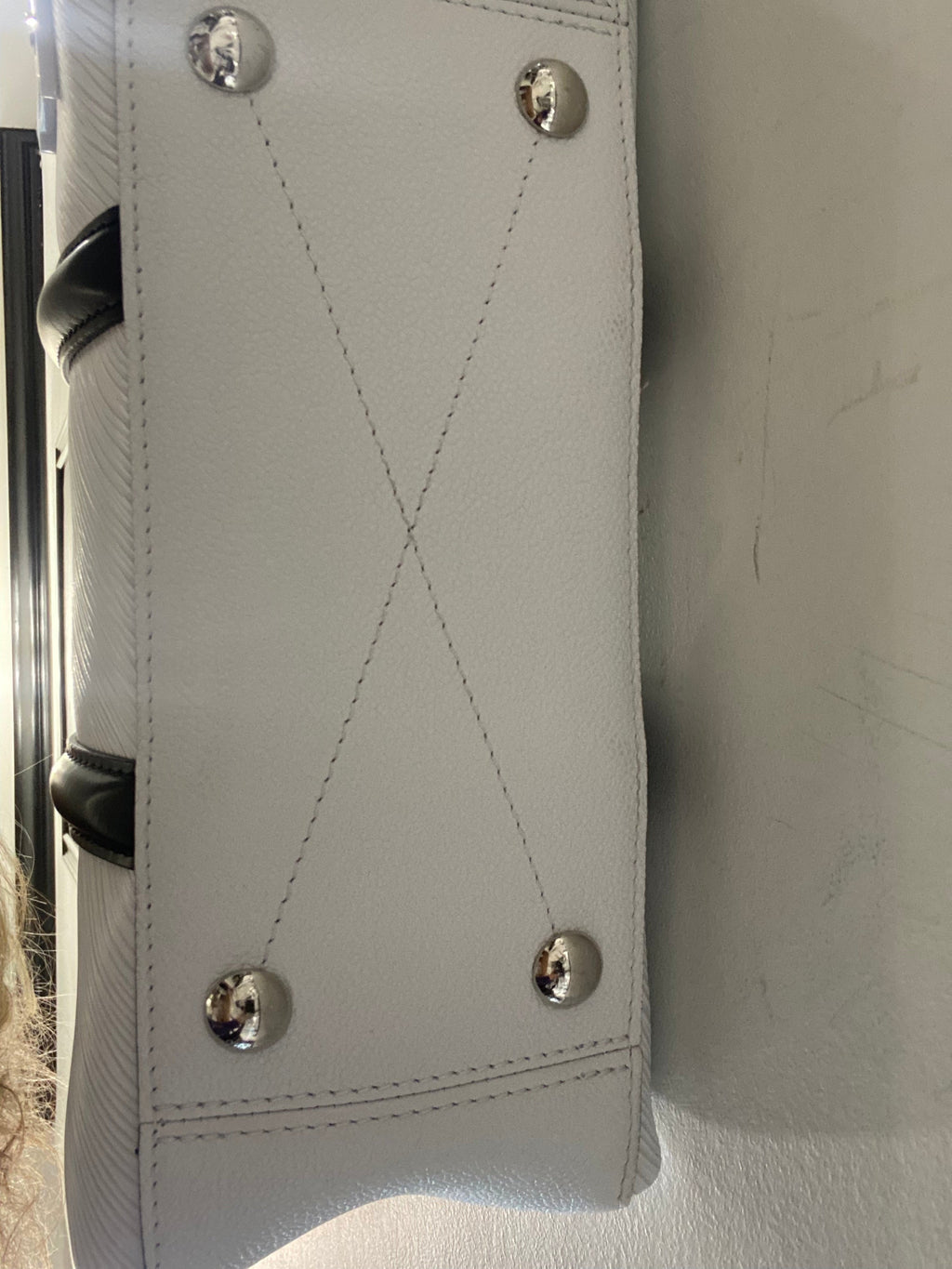 LOUIS VUITTON EPI SOUFFLOT BB BAG-OPTIC WHITE BLACK
