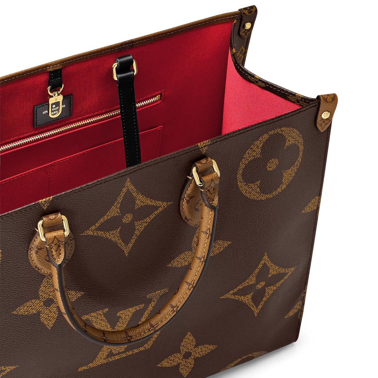 LOUIS VUITTON GIANT REVERSE MONOGRAM "ON THE GO" TOTE BAG GM