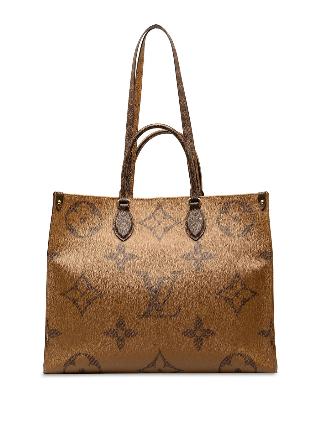 LOUIS VUITTON GIANT REVERSE MONOGRAM "ON THE GO" TOTE BAG GM