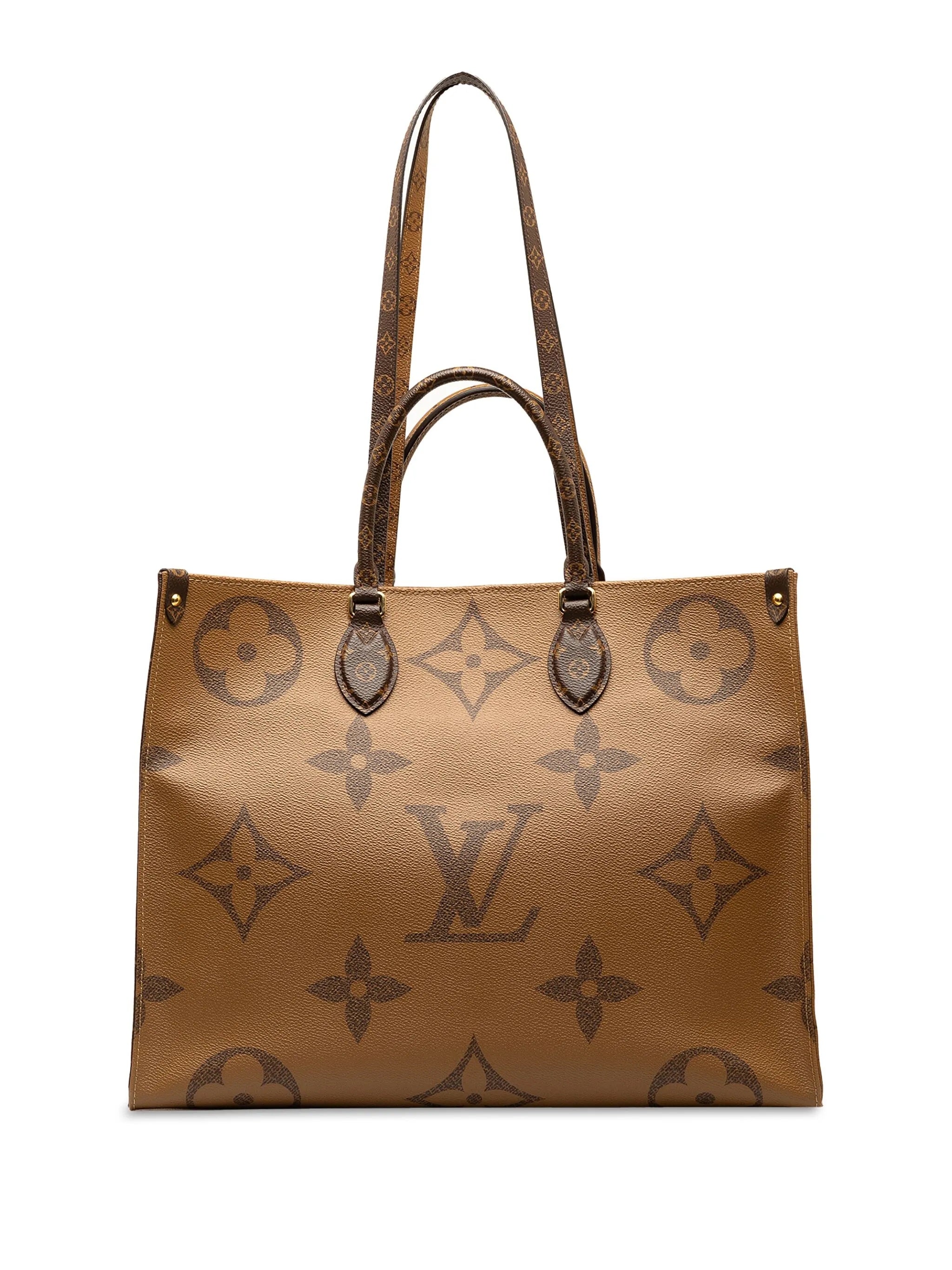 LOUIS VUITTON GIANT REVERSE MONOGRAM "ON THE GO" TOTE BAG GM