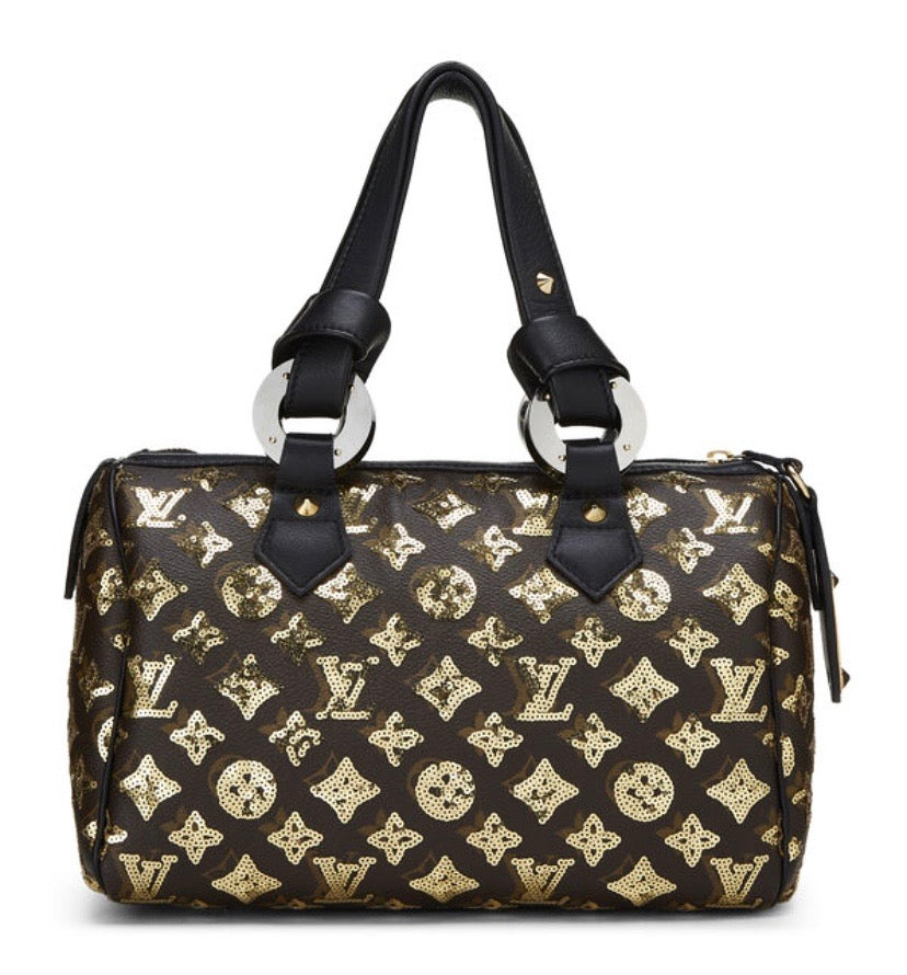 LOUIS VUITTON GOLD MONOGRAM ECLIPSE LIMITED EDITION SPEEDY 30