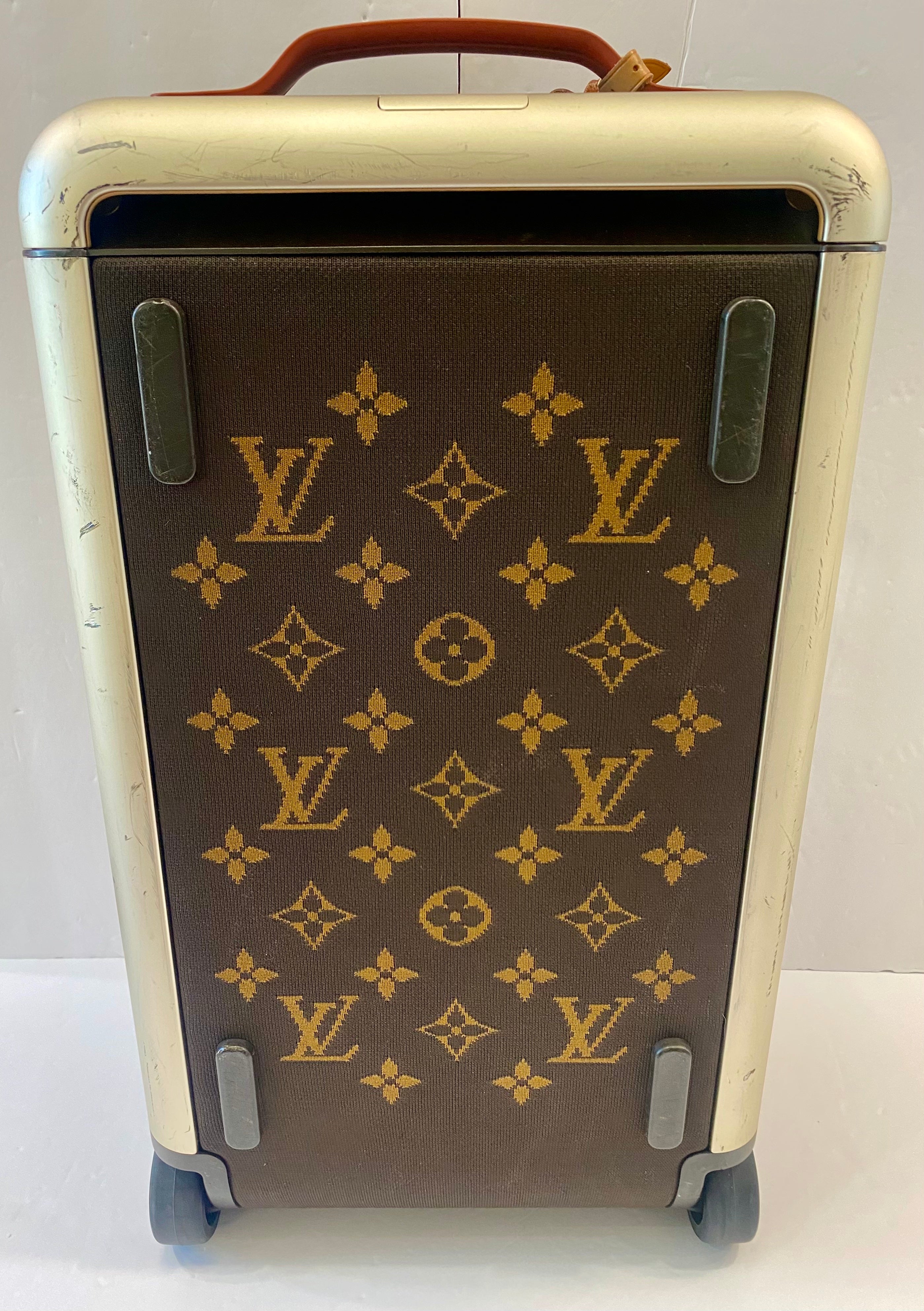 LOUIS VUITTON MONOGRAM JACQUARD KNIT HORIZON SOFT DUFFLE 55 BAG