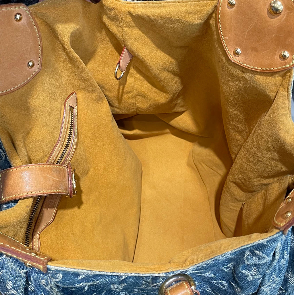LOUIS VUITTON LV MONOGRAM MAHINA XL HOBO BAG